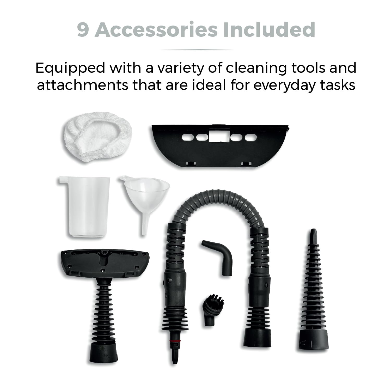 Tower T134000PL THS10 Corded Handheld Steam Cleaner with 9 Accessories | 1050W | Kills 99.99% Bacteria 5