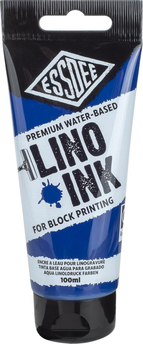 ESSDEE Premium Block Printing Ink - Water-Based, Vibrant Prints | Blue 100 ml 1