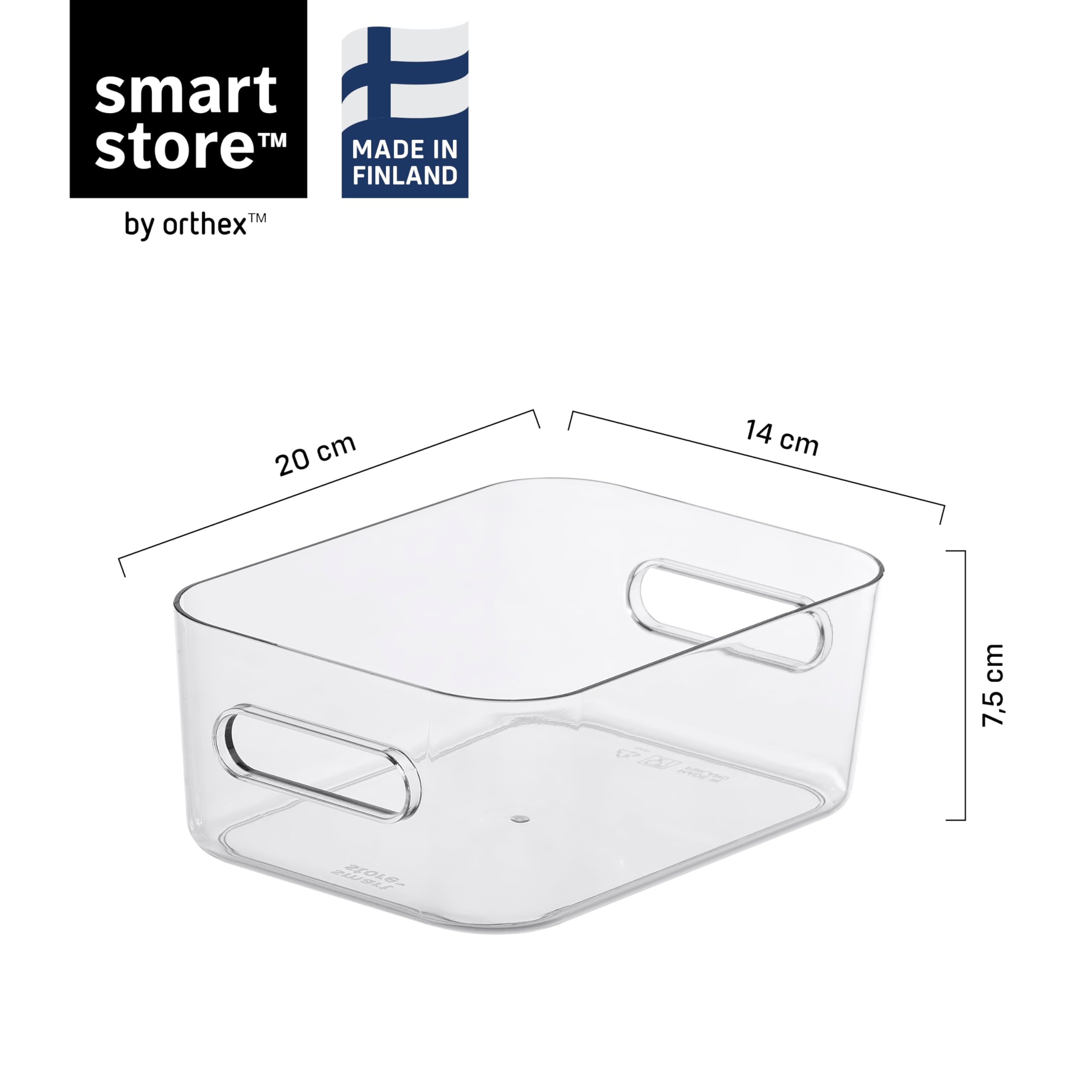 SmartStore Compact Clear Storage Box S - Small Fridge & Kitchen Organizer | 1.5L Capacity | Transparent 2