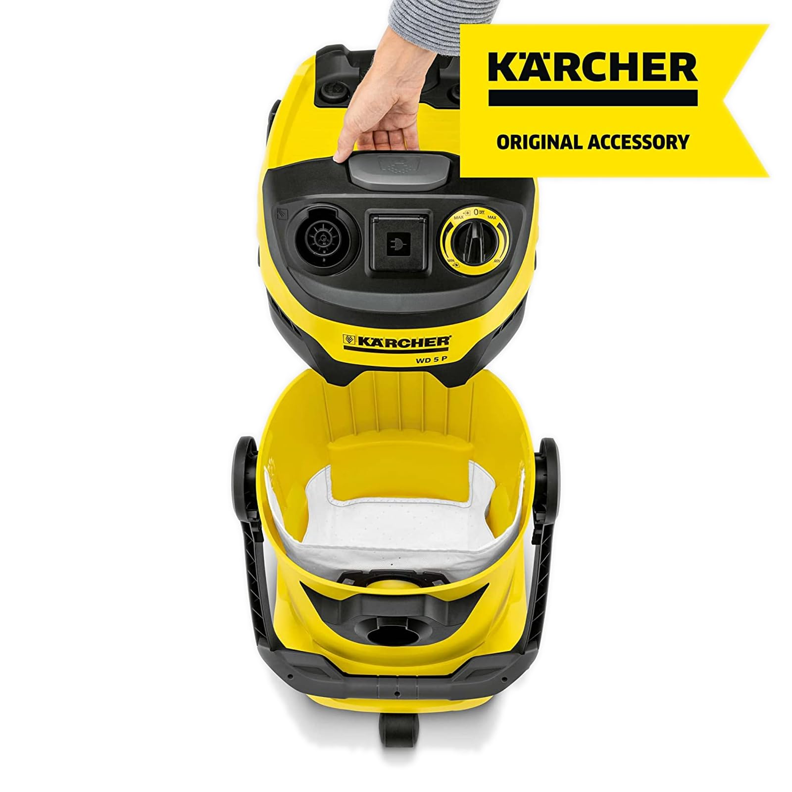 Kärcher Fleece Filter Bag Set (4 Pieces) - Extremely Tear-Resistant for WD/KWD/MV Series Vacuums 3