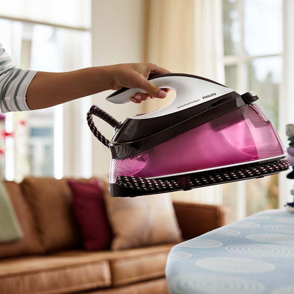 Philips PerfectCare Compact Steam Generator Iron - 2400W, 6.5 Bar Pressure, OptimalTEMP | GC7842/46 6