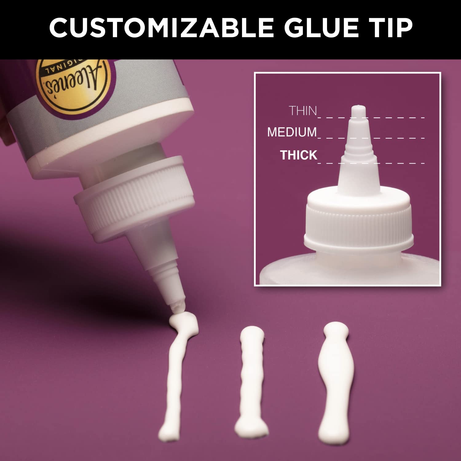 Aleene's All-Purpose Fast Grab Tacky Glue - 4oz Liquid Adhesive | Dries Clear | Super Strong 3