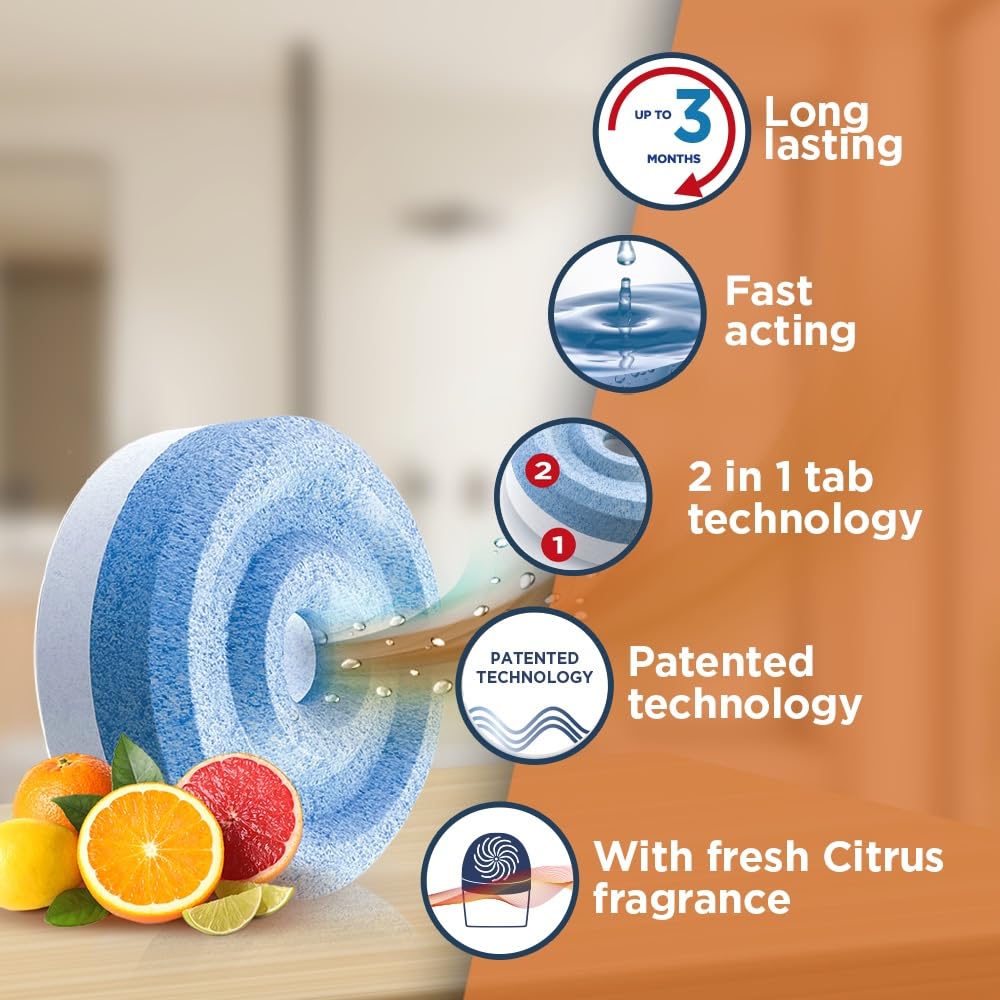 Unibond AERO 360° Moisture Absorber Refill Tabs - Citrus Scent, 2 x 450g | 1-3 Month Duration 4
