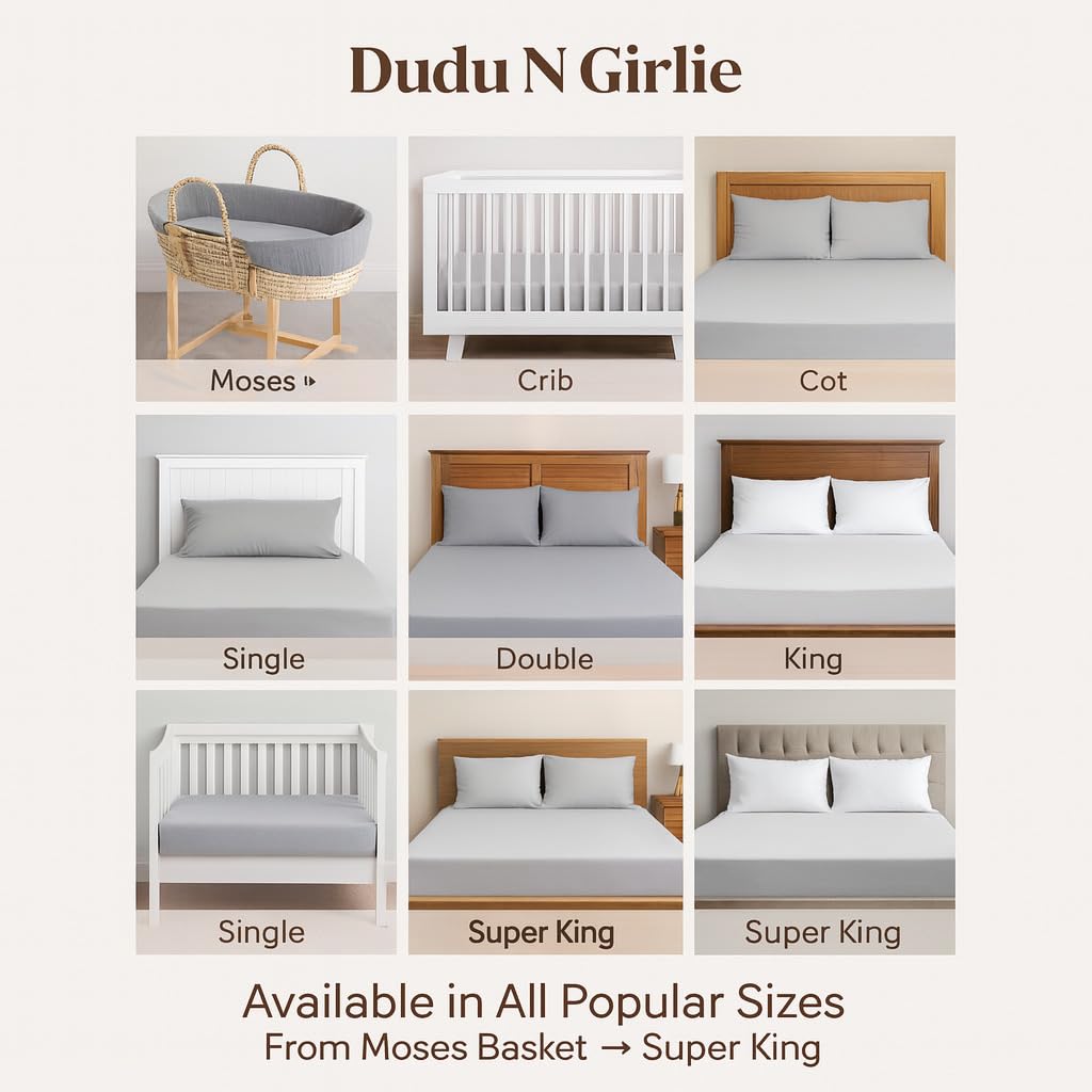Family Bedding Jersey Deep Fitted Sheet - 100% Cotton | Single 90x200cm | Grey 6