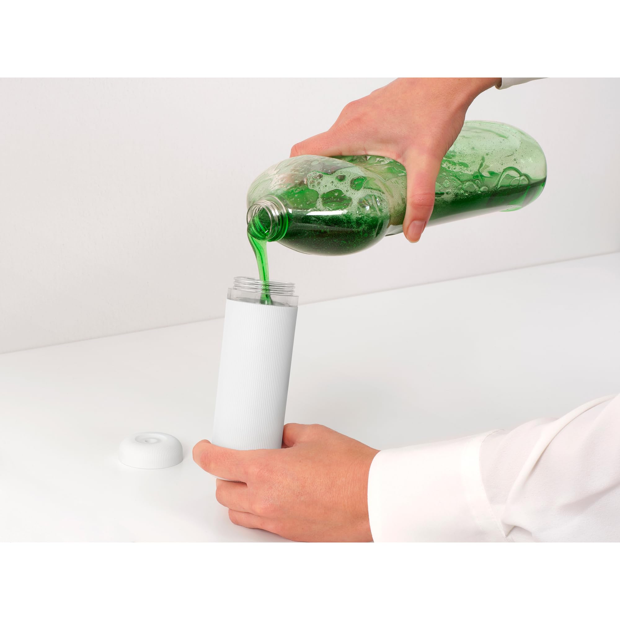 Brabantia SinkStyle Soap Squeezer - 200ml Capacity | Non-Drip | Mineral Fresh White 7