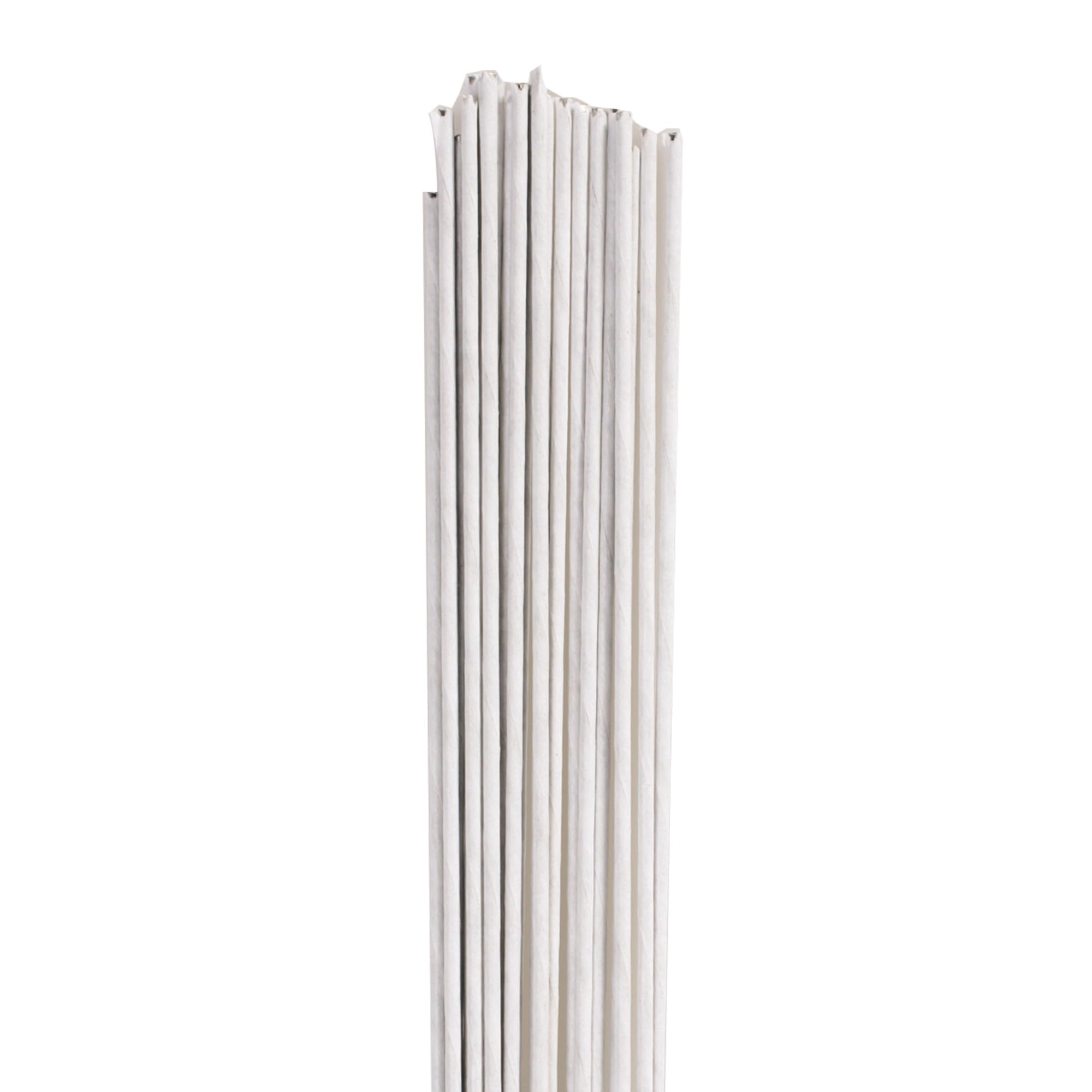 Culpitt 18 Gauge White Paper Covered Florist Wires - 20 Pack for Cake Decorating and Crafts 1