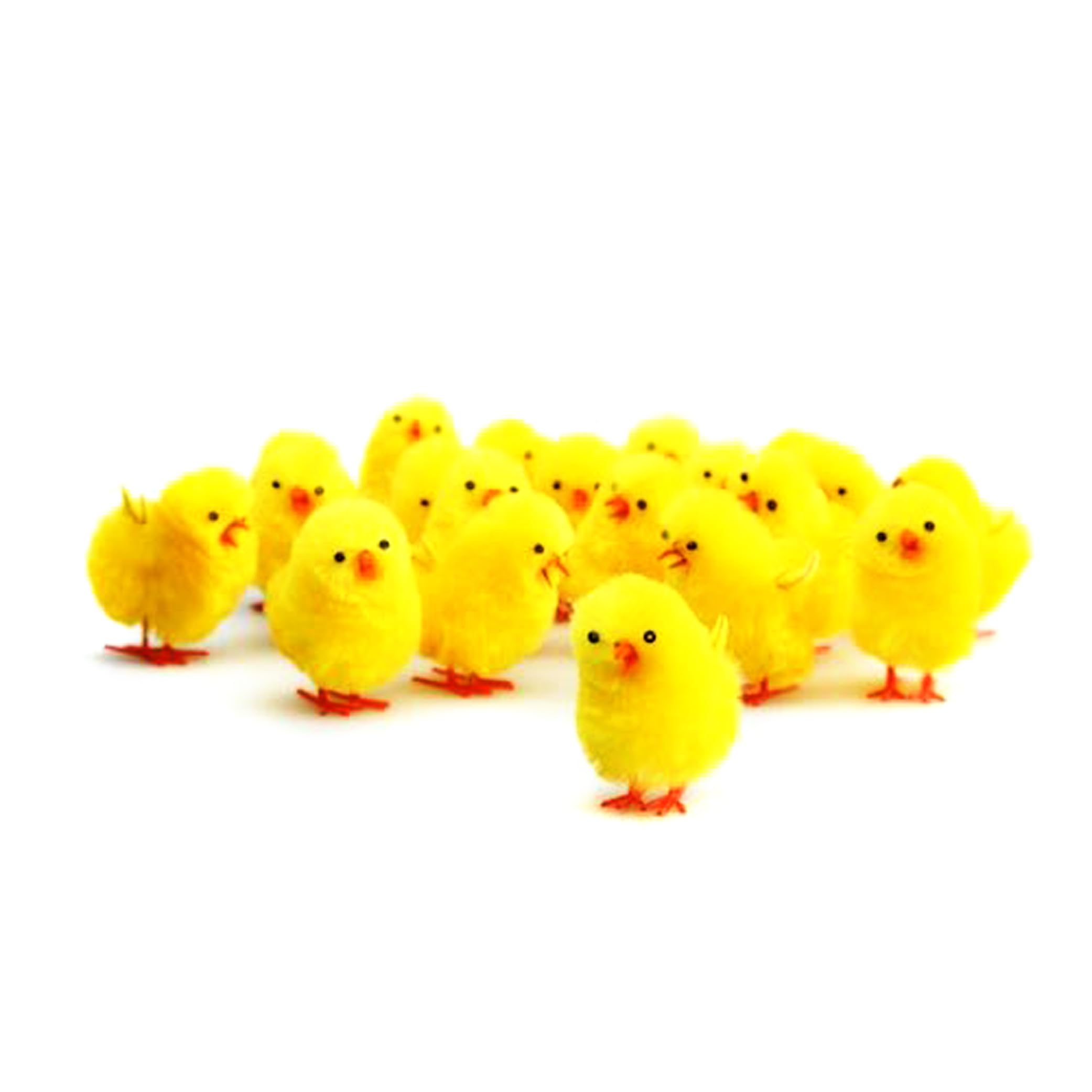 Bright Ideas 36PCS Mini Yellow Fluffy Chicks - 3cm Easter Craft Decoration | BI7518 1