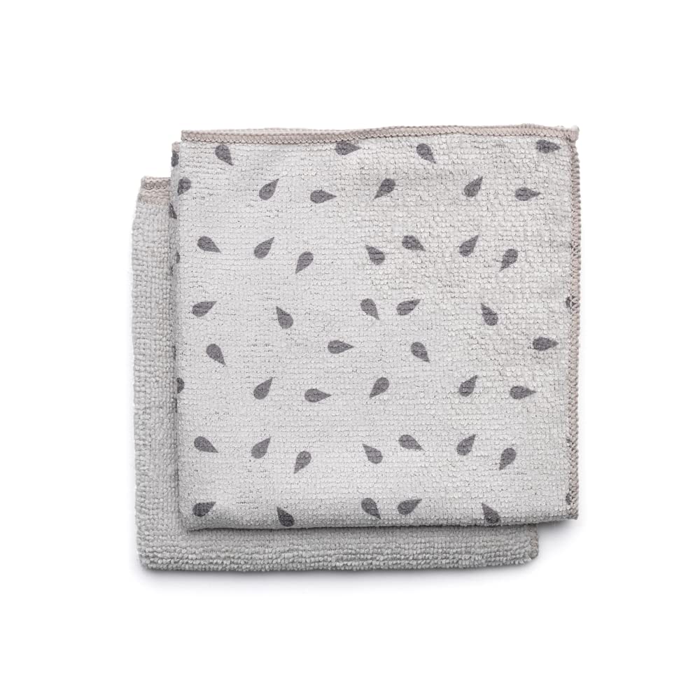 Brabantia Microfibre Cleaning Cloths - Set of 2, Streak Free, Machine Washable | 30x30 cm 4