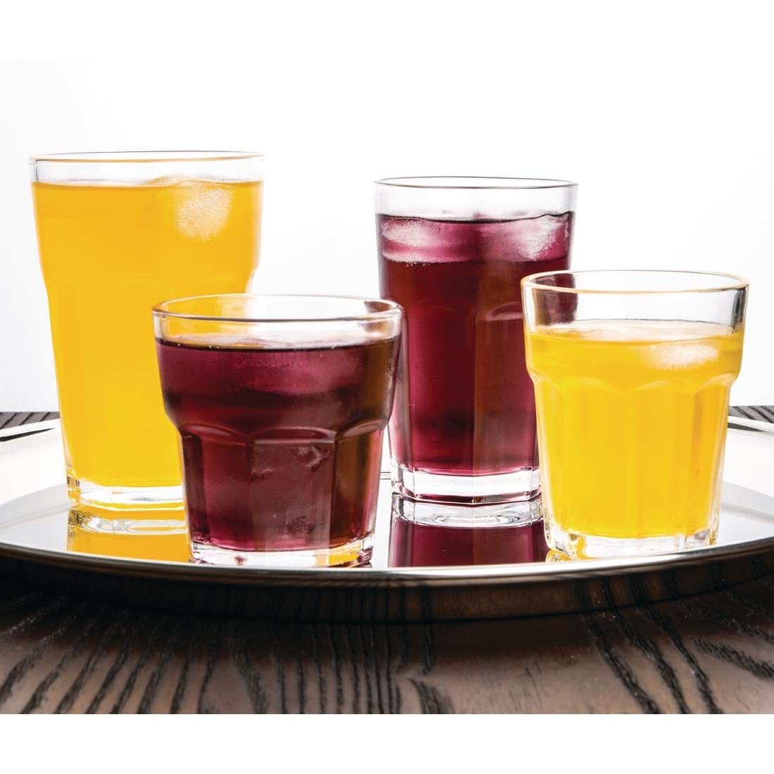 Olympia Orleans Toughened Highball Glasses - 425ml Capacity, Pack of 12 5