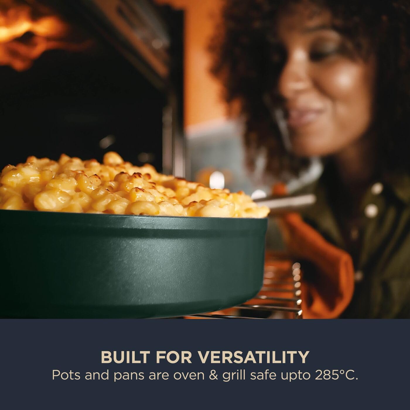 Ninja ZEROSTICK Ceramic Pro 26 cm Sauté Pan with Glass Lid | PTFE-Free | All Hob Compatible | Green 8