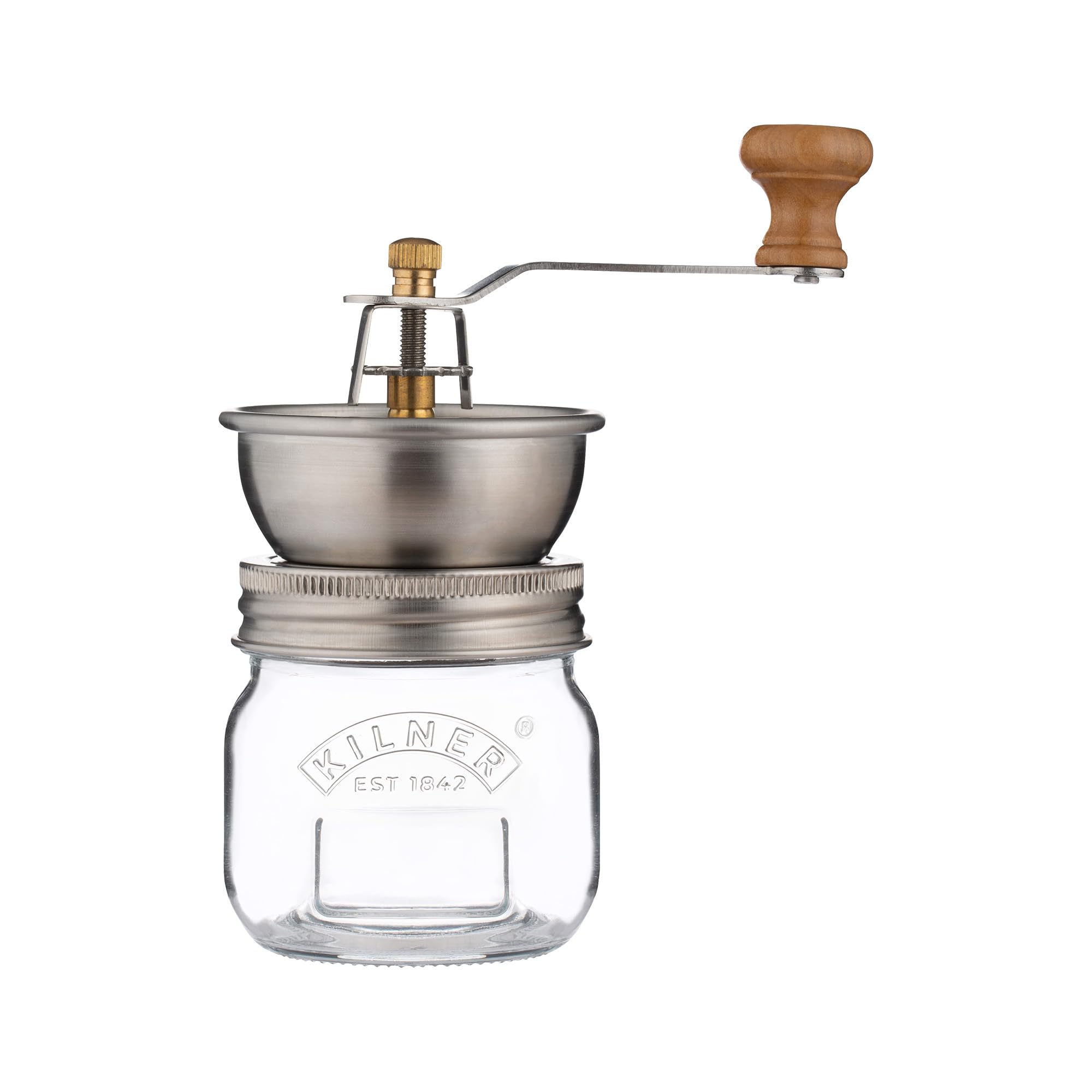 Kilner Seasoning Grinder - 250ml Glass Jar with Ceramic Grinder for Salt & Pepper 1