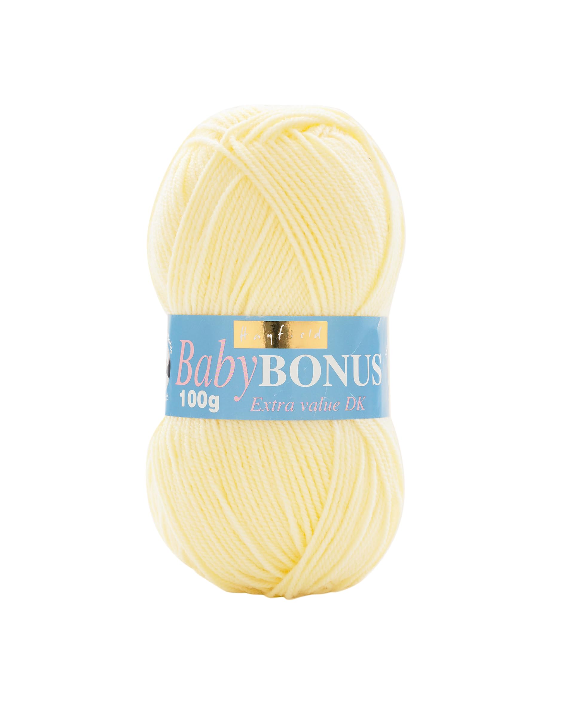 Sirdar Hayfield Bonus DK Yarn - Baby Lemon (852) | 100g Ball | 100% Acrylic 1
