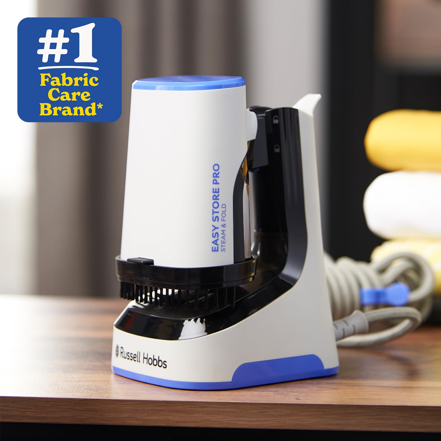 Russell Hobbs Steam Genie Easy Store Handheld Clothes Steamer - 1500W Power | 45s Heat Up | 150ml Tank 2