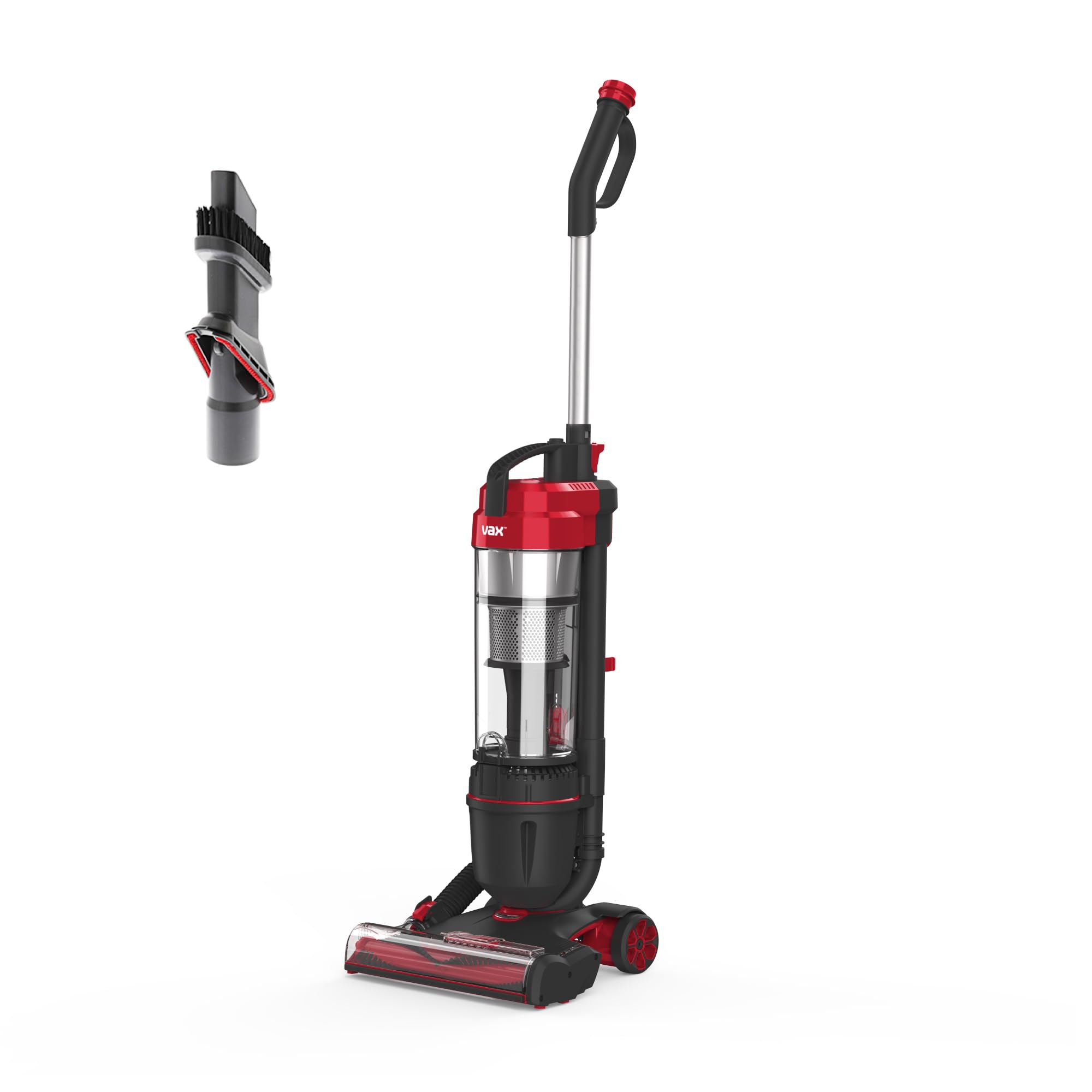 Vax Mach Air Revive Corded Upright Bagless Vacuum Cleaner - 820W, 4.9kg, 1.5L Capacity, Red 1
