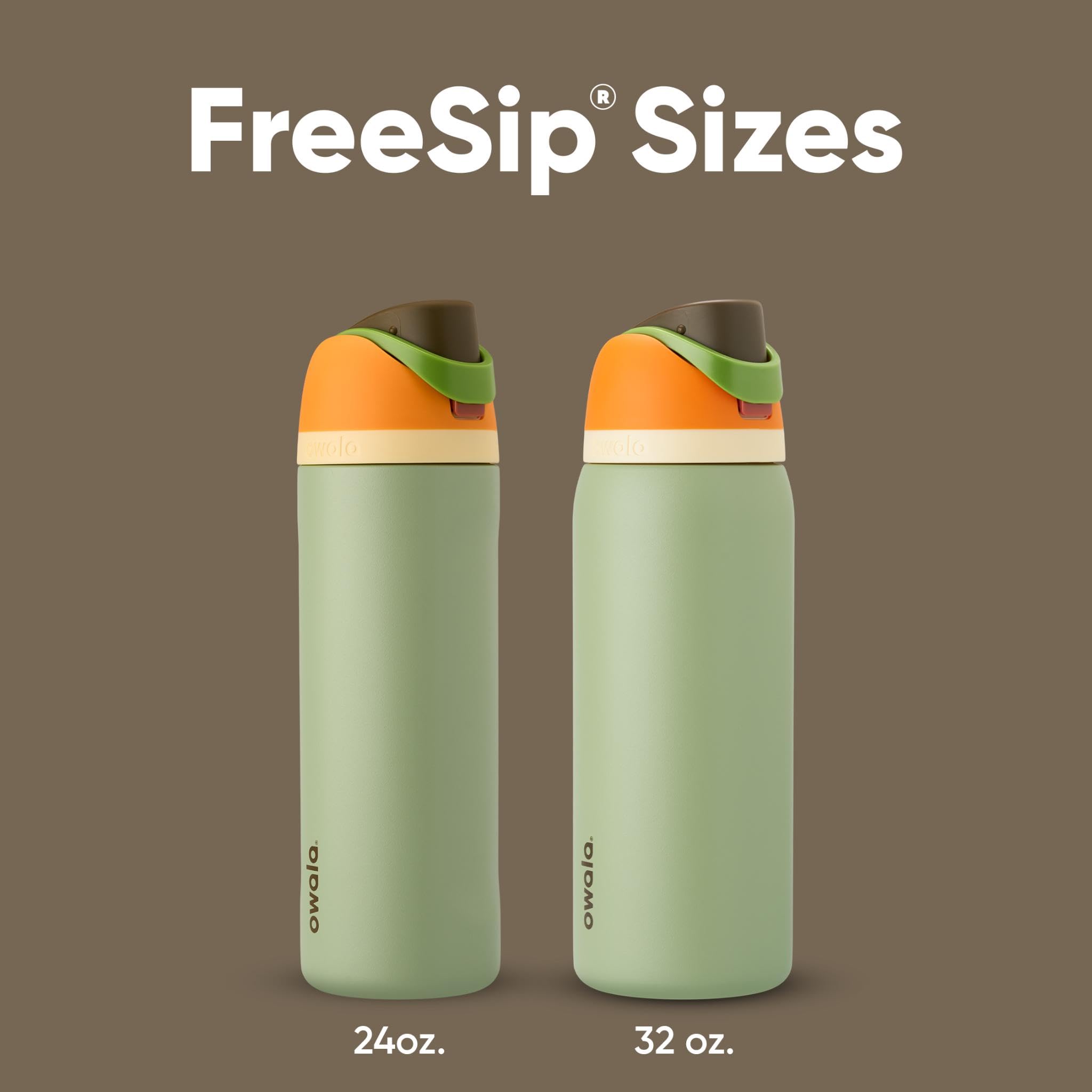 Owala FreeSip Insulated Stainless Steel Drink Flask | 945ml | Camo Cool 5