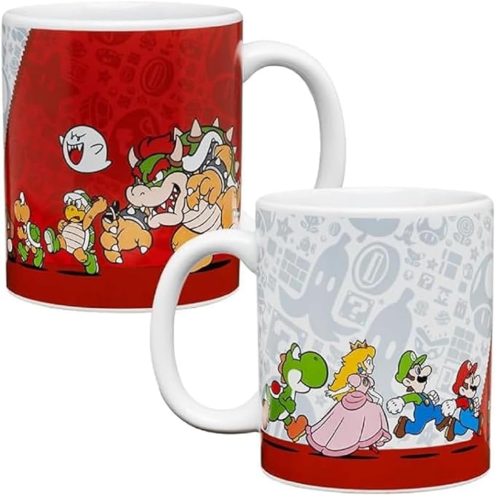 Paladone Super Mario Ceramic Coffee Mug - 300ml Capacity | Dishwasher & Microwave Safe 1
