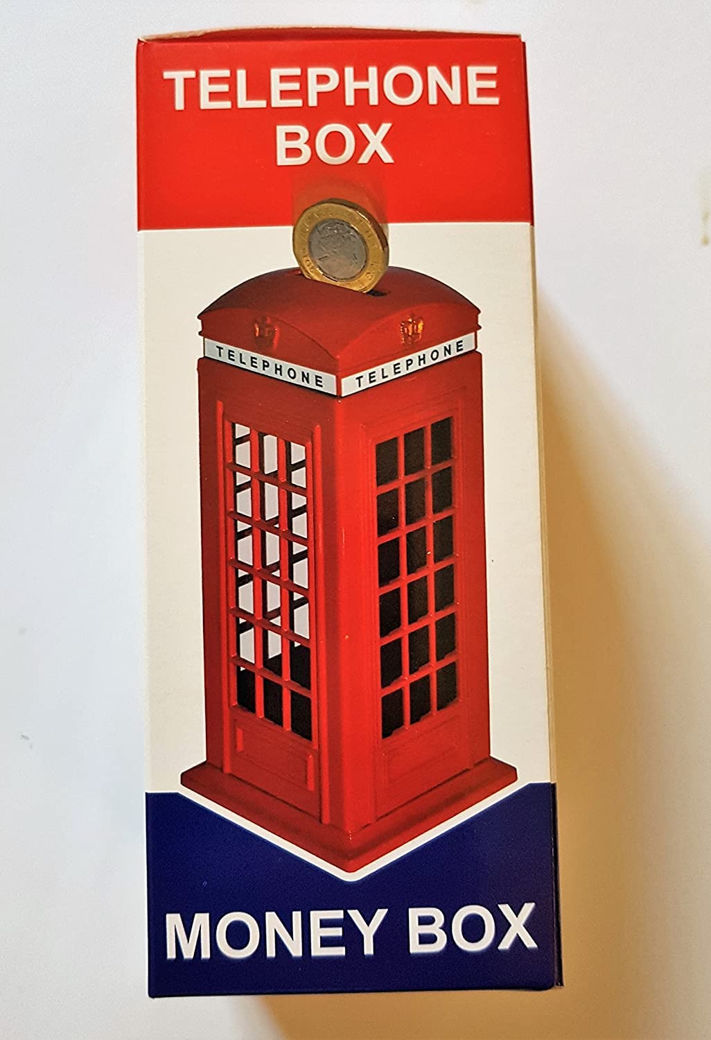 2 UR DOOR Red Phone Booth Money Box Bank Souvenir | Die Cast Zinc | 140x60x60mm 9