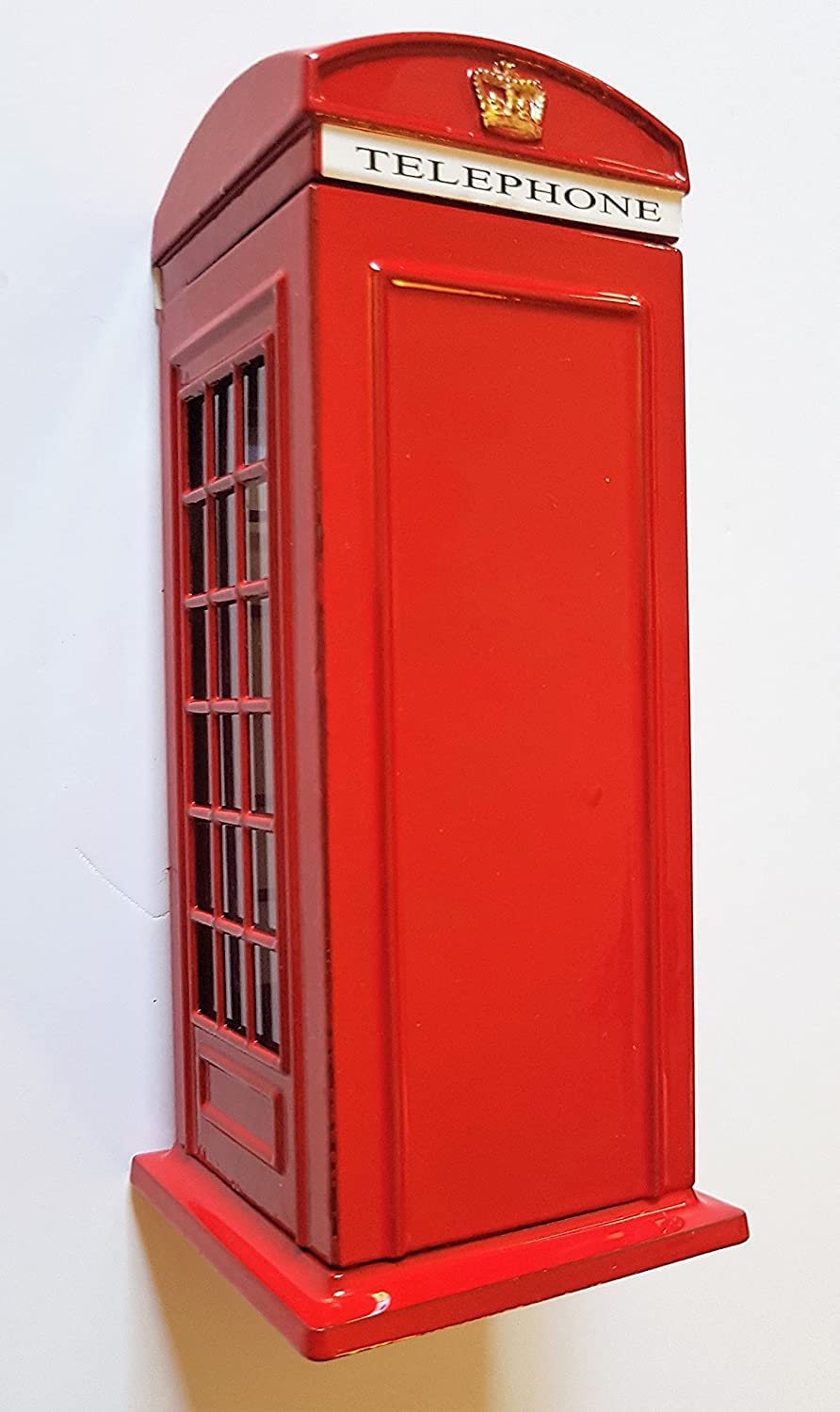 2 UR DOOR Red Phone Booth Money Box Bank Souvenir | Die Cast Zinc | 140x60x60mm 3