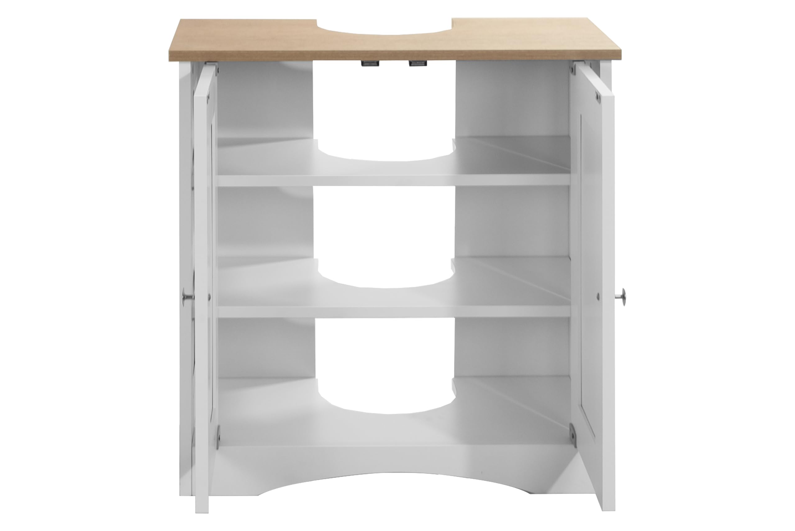 TAD TIMBER ART DESIGN UK Bathroom Sink Cabinet - White & Oak | H 60cm x W 60cm 6