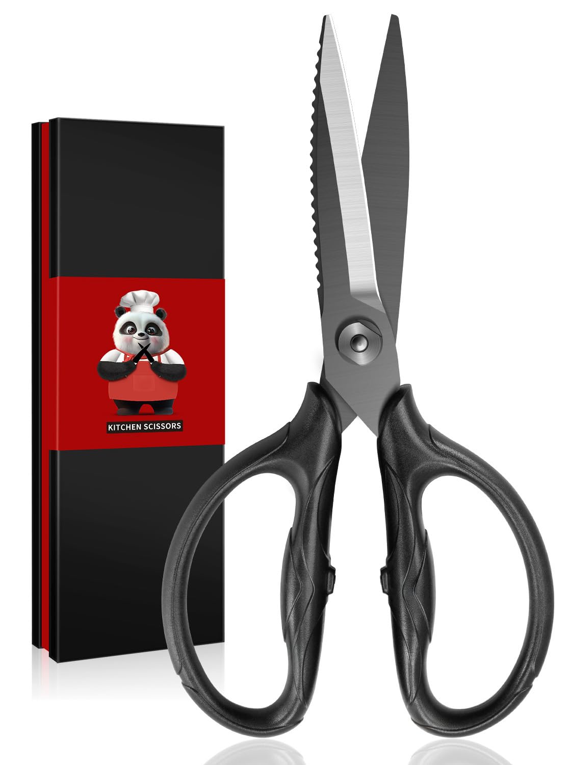 SHAN ZU Heavy Duty Kitchen Scissors - 8.4" Japanese Poultry Shears | Titanium Plated 5Cr15MoV Steel 1