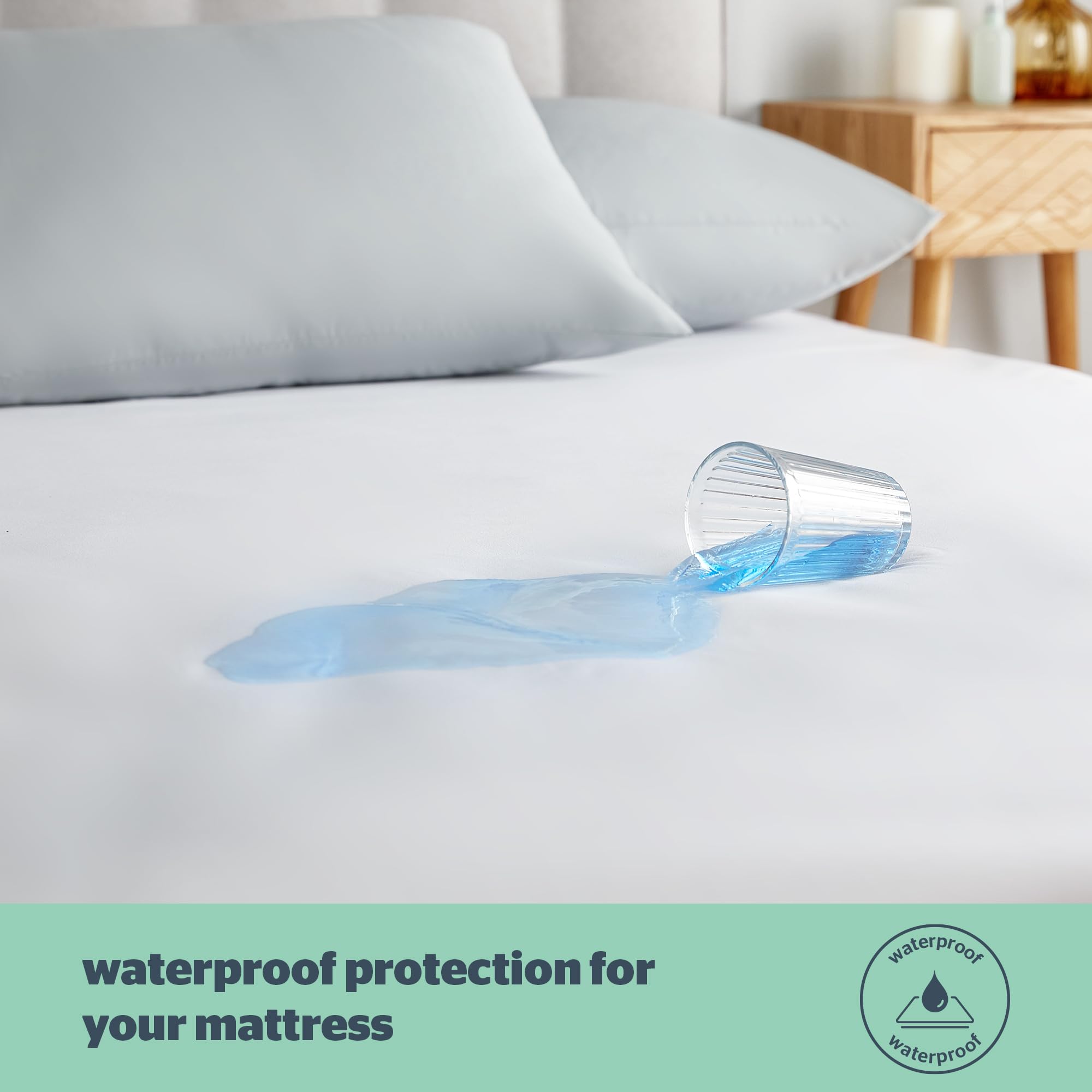 Silentnight Waterproof Mattress Protector - Small Double | Microfibre | Rustle Free 2