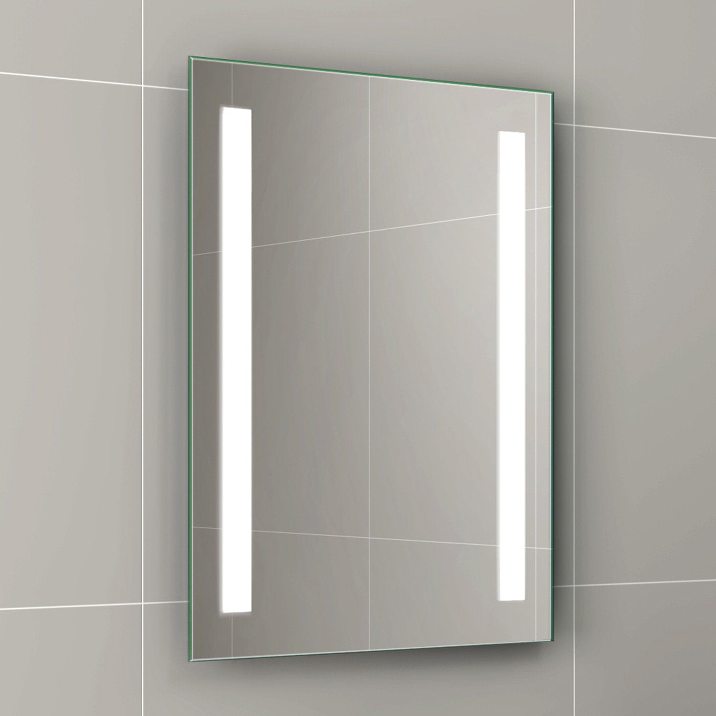 iBathUK Eclipse LED Bathroom Mirror - Battery Operated | 6500K Light | 70L x 50W cm 4