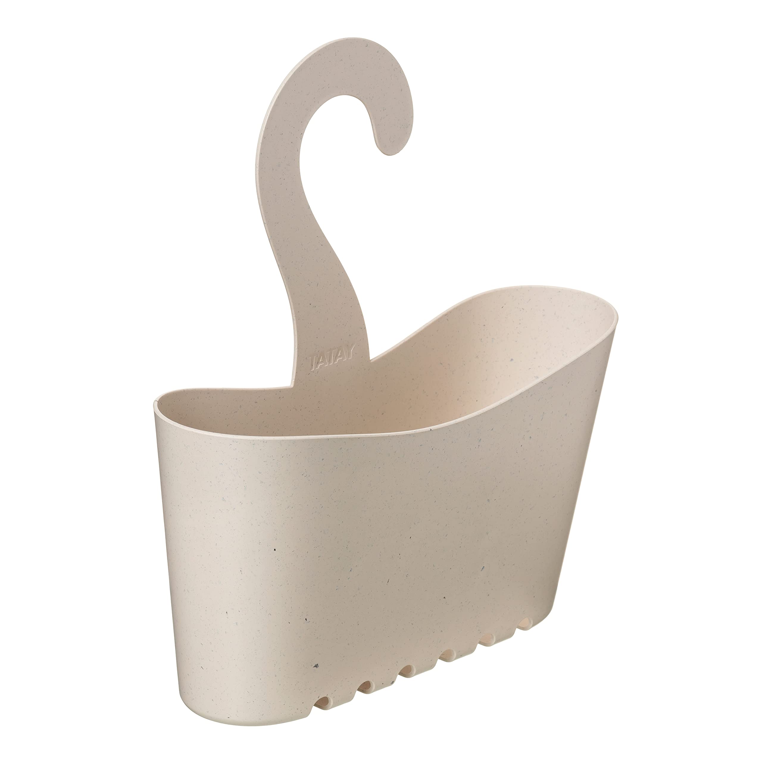TATAY Multifunctional Shower Caddy - No-Drill Hanging Basket | Stackable | Beige Polypropylene 1