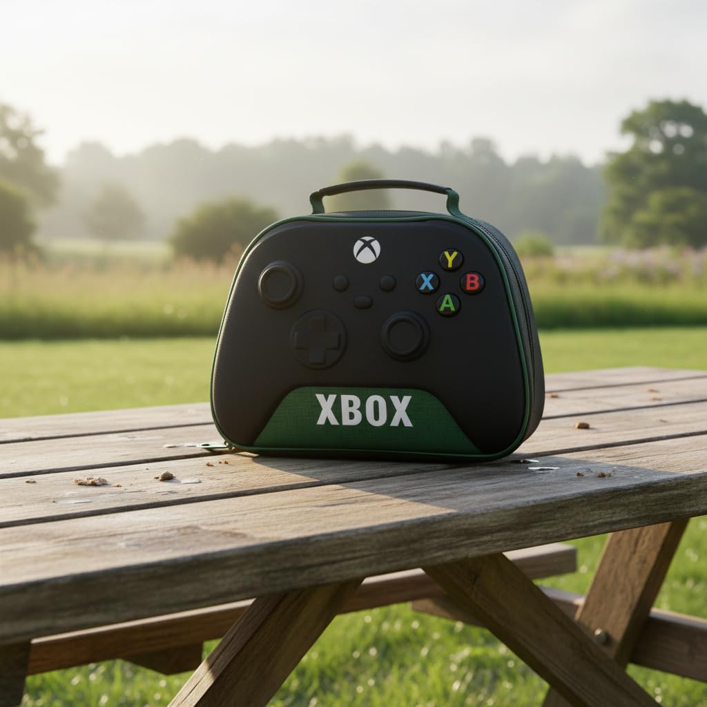 HOX Xbox Controller EVA 3D Lunch Bag - 2 Litre Capacity | Insulated Polyester | Black 5
