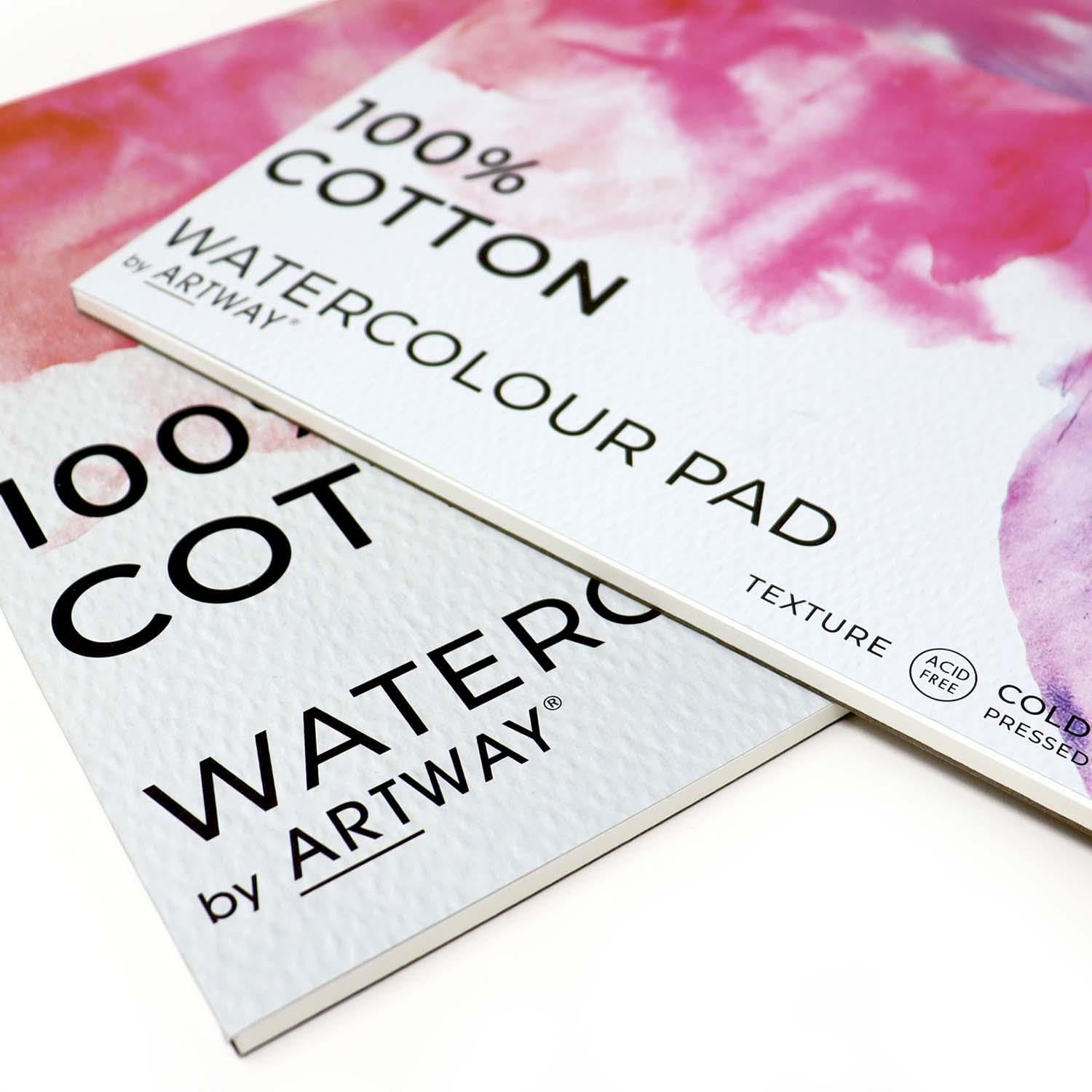 Artway A4 Watercolour Pad - Cold Pressed 300gsm 100% Cotton Paper | 12 Sheets 2