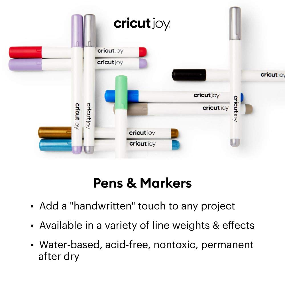 Cricut Joy Gel Pens - Medium Point 1.0mm, Waterproof Ink | 3 Count (Teal, Purple, Pink) 2