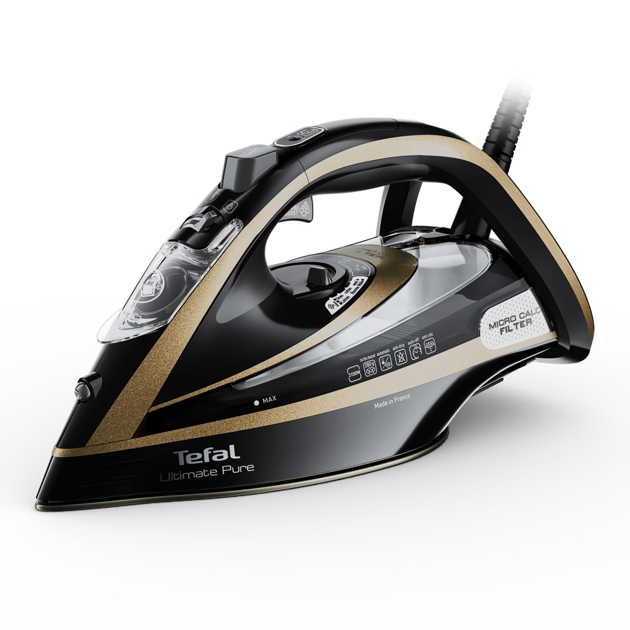 Tefal Ultimate Pure Steam Iron 3100W | 280 g Steam Boost | 60 g/min Continuous Steam 1