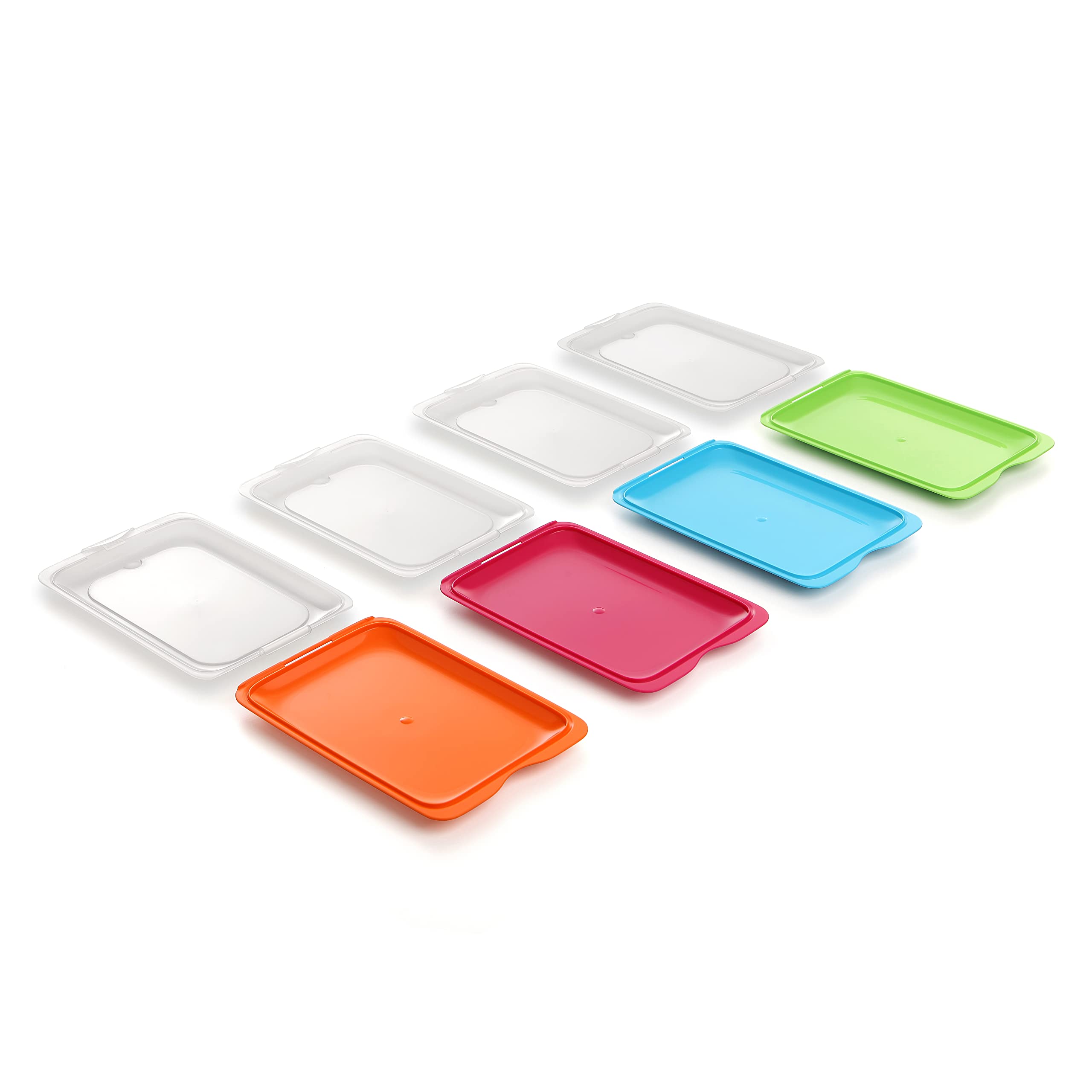 TATAY Set of 4 Cold Meat Containers - Stackable, Fridge/Freezer/Microwave Safe | 17 x 3.2 x 25.2 cm 2