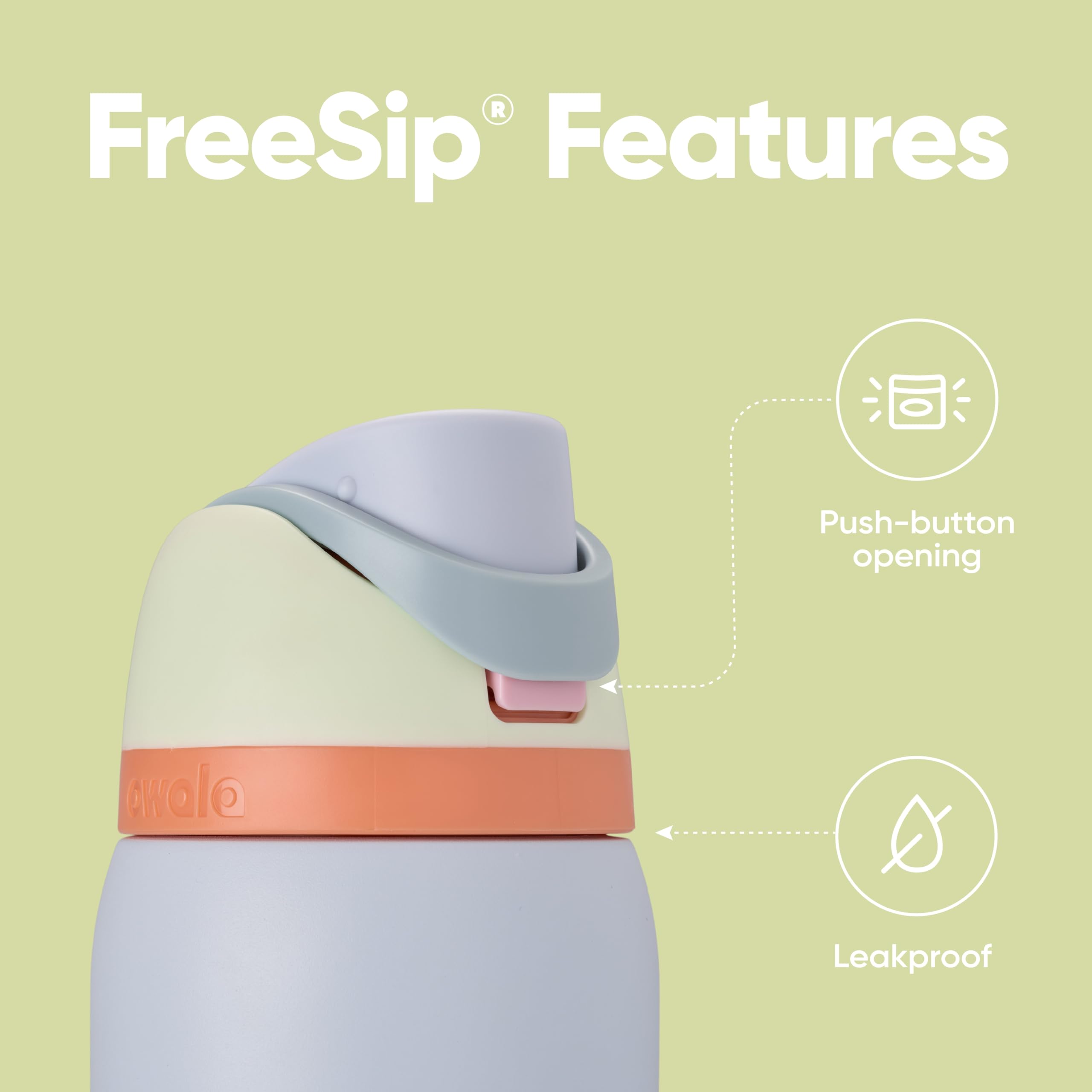 Owala FreeSip Insulated Stainless Steel Water Bottle with Straw, 945ml, Beach House 4