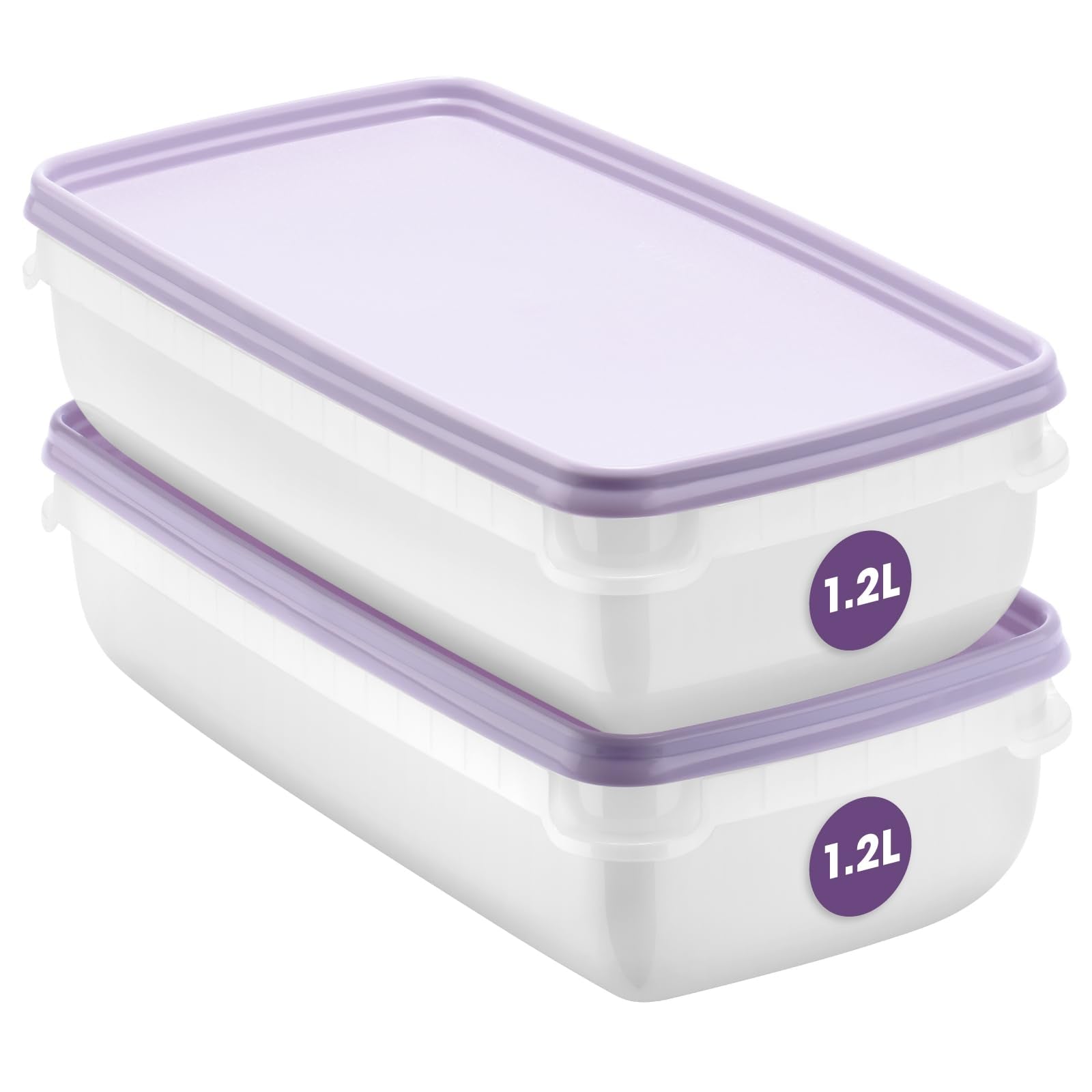 SmartStore Food Storage Containers - 1.2L Set of 2 | Fridge, Freezer, Microwave Safe | BPA Free 1