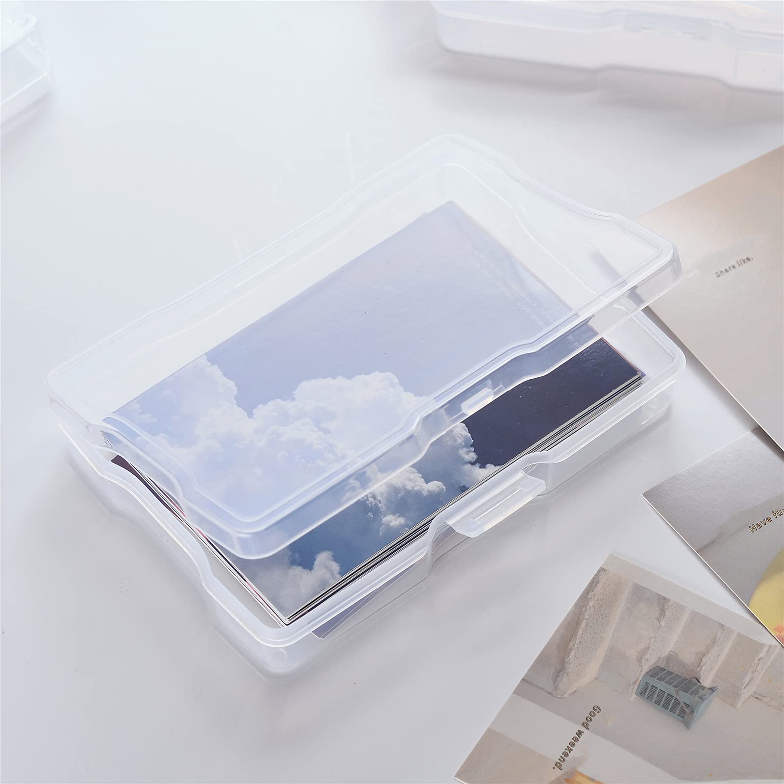 Zuvo Plastic Photo Storage Box - 16 Cases, Removable Dividers, Clear Polypropylene 7
