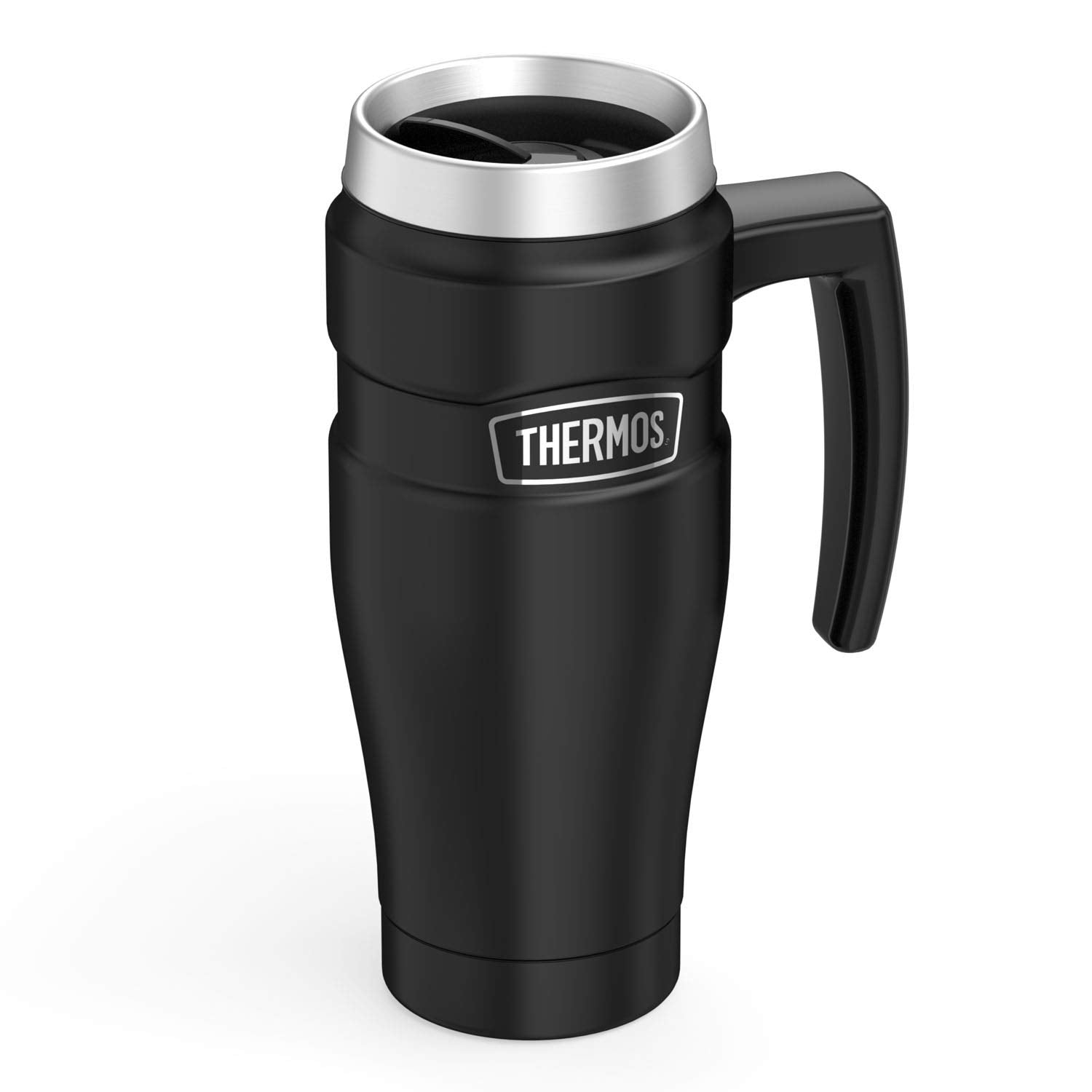 Thermos Stainless King Travel Mug - 470 ml, Matt Black | Hot 7 Hrs, Cold 18 Hrs 7