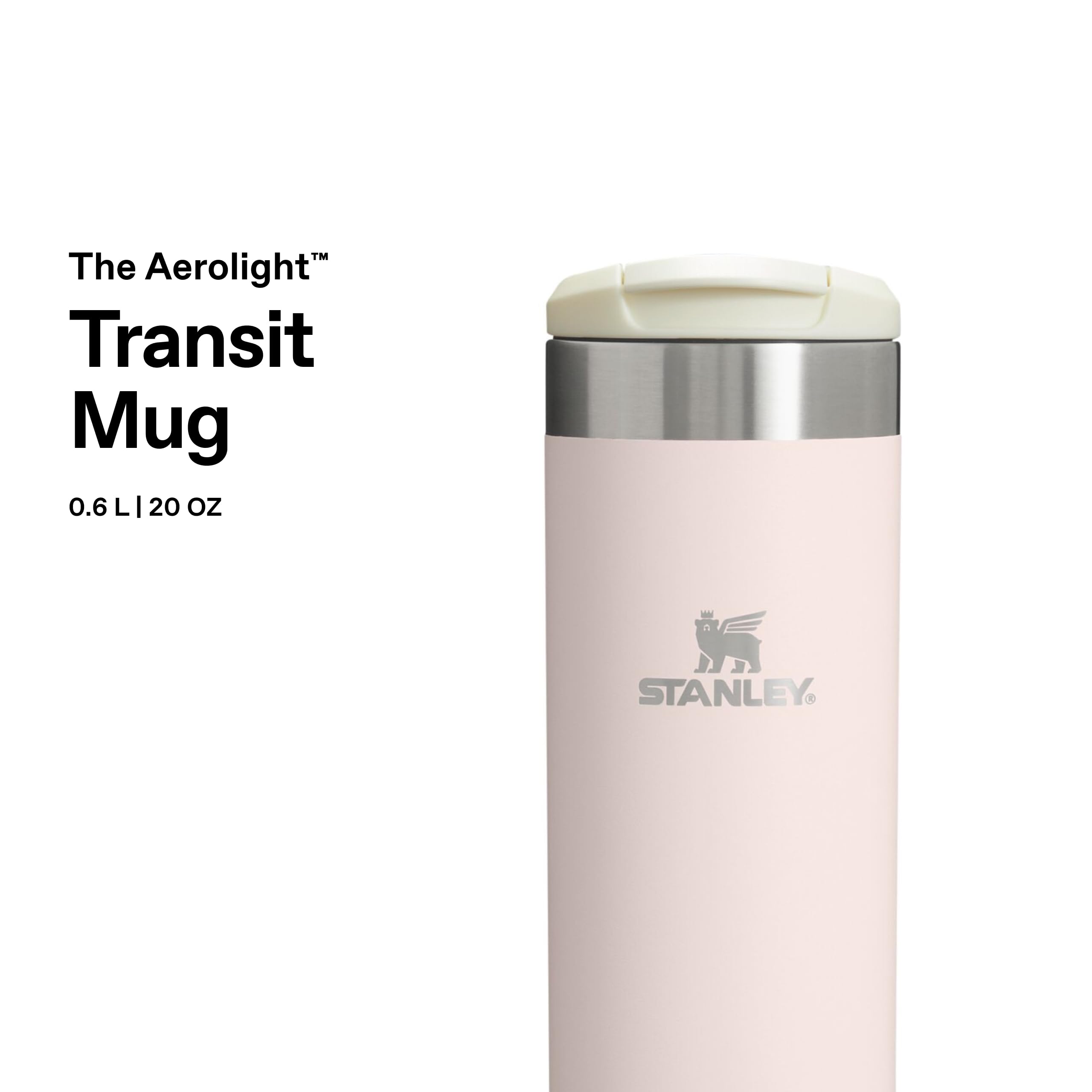 STANLEY Aerolight Transit Travel Mug - 0.6L Insulated Coffee Cup | 6 Hrs Hot, 8 Hrs Cold | Dishwasher Safe 3