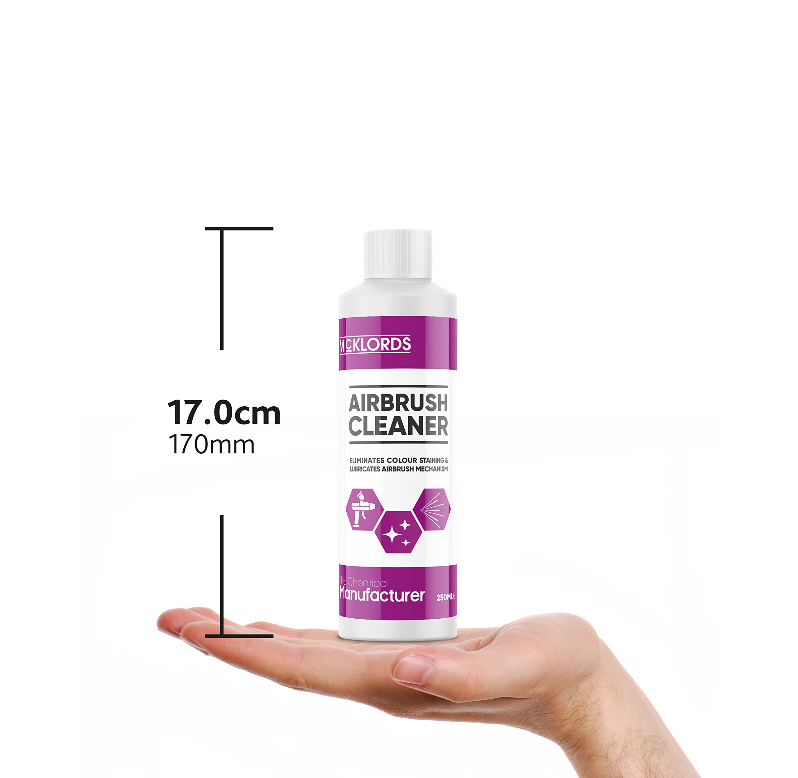 McKLords Airbrush Cleaning Solution - High Strength Acrylic Paint Cleaner | 250 ml (Pack of 2) | Unscented 4