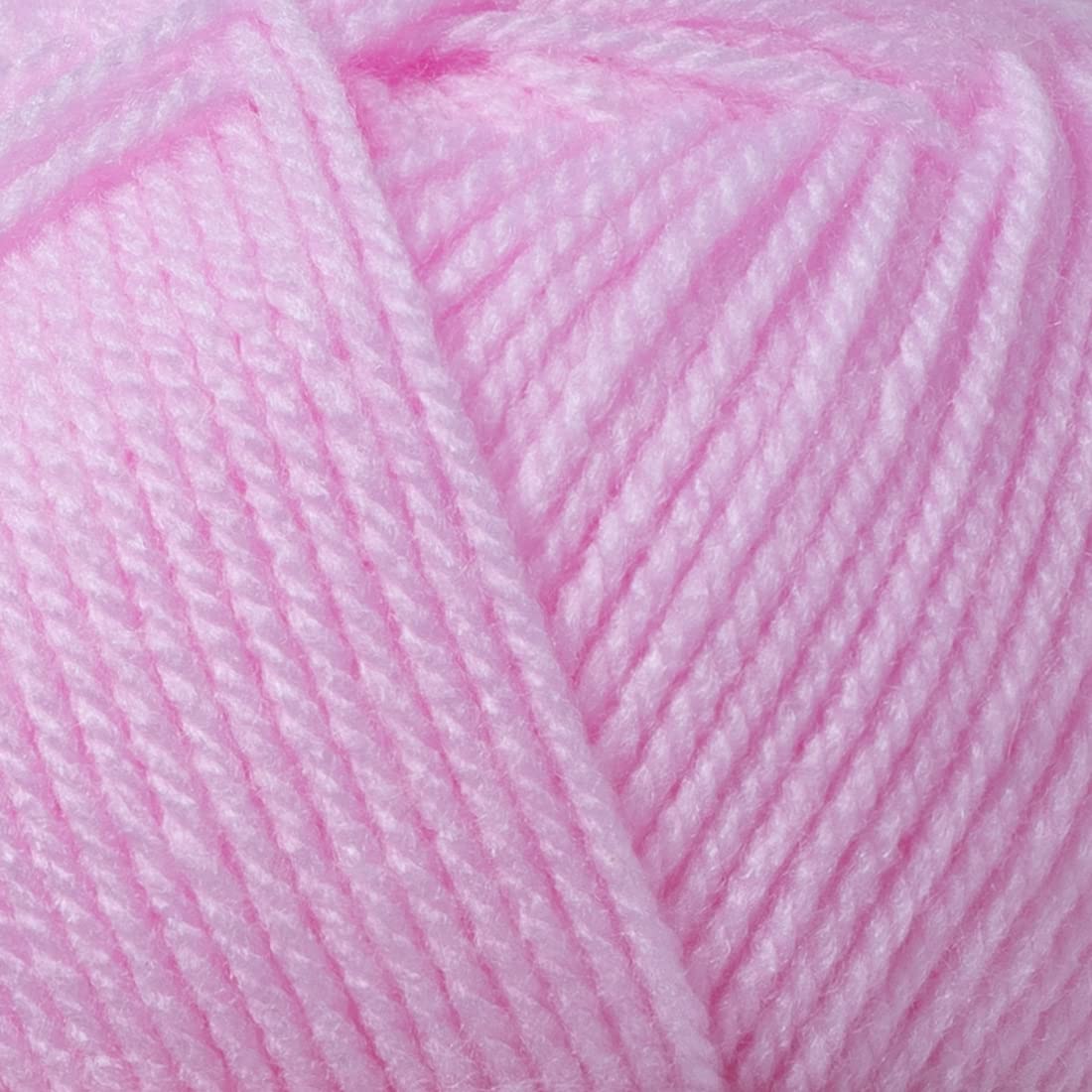 Utopia Crafts DK Double Knitting Yarn - 3 x 100g Balls, Baby Pink | 100% Acrylic 3