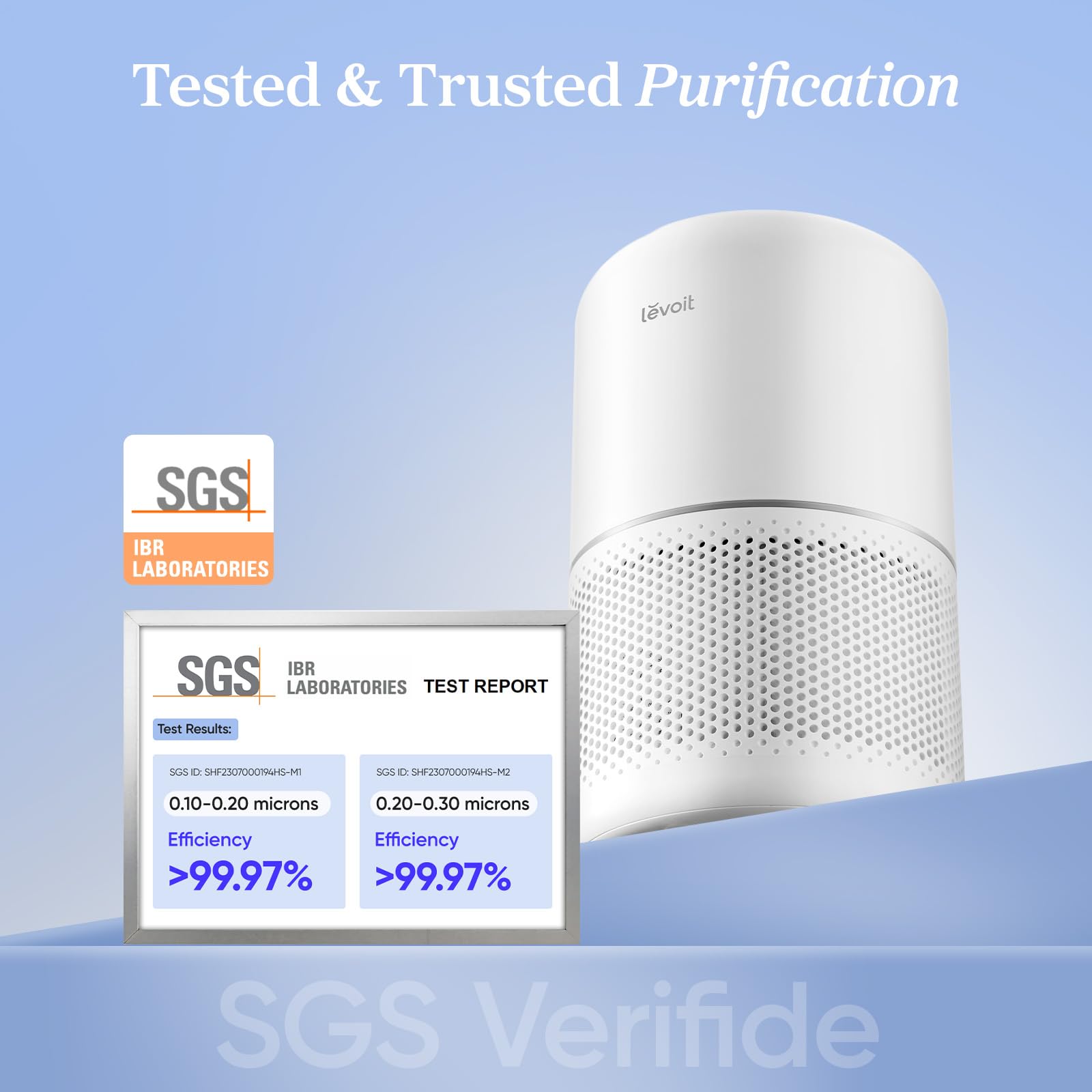 Levoit Core 300 Air Purifier for Home/Bedroom | 80m² Coverage | 187 m³/h CADR | HEPA Filtration 2