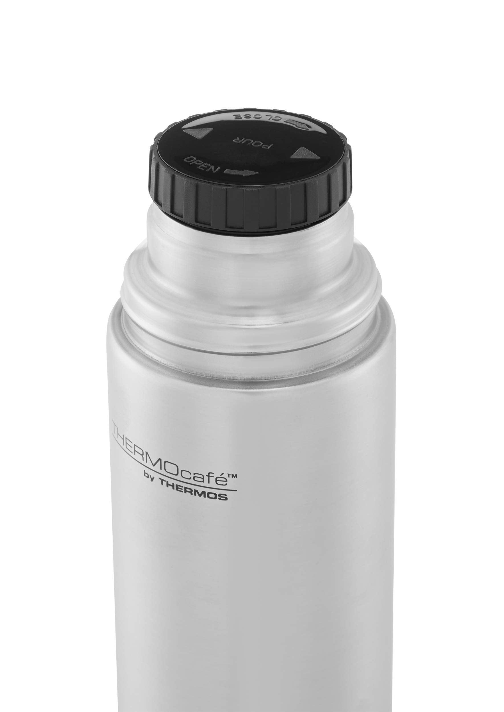 Thermos ThermoCafe Stainless Steel Drink Flask - 0.35L Insulated | Double Wall Vacuum | Serving Cup