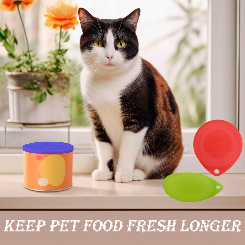 Armo Home 6 Pack Reusable Plastic Can Lids - Leakproof Airtight Seal for Food Storage | Food Grade Silicone 5