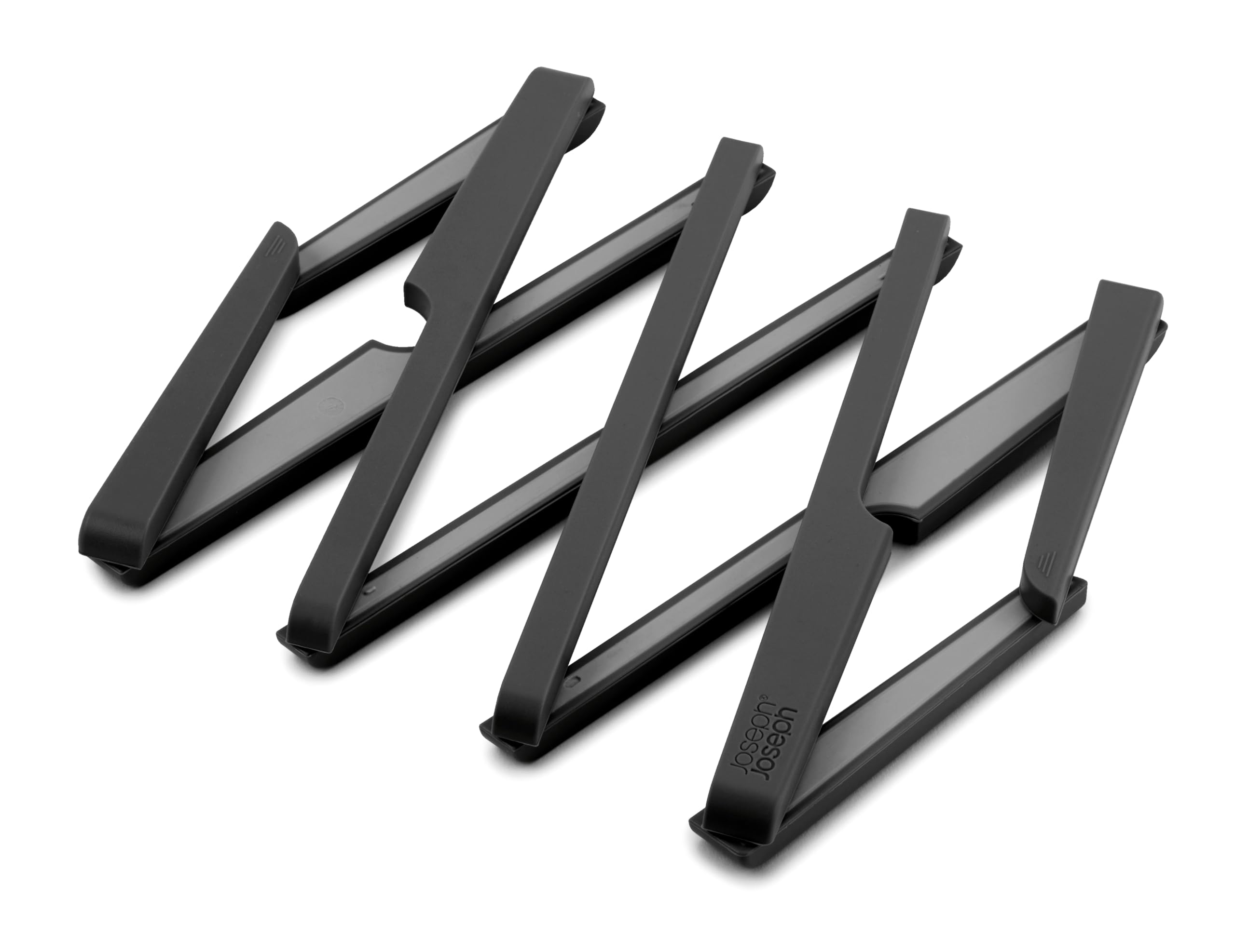Joseph Joseph Stretch Folding Silicone Trivet - Expanding Nonslip Stand for Hot Pots | Black 1