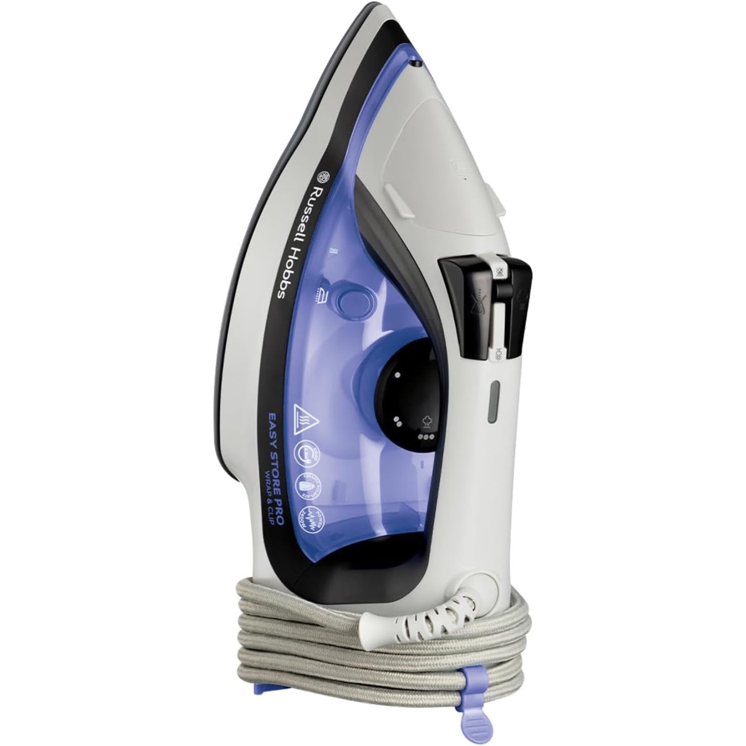 Russell Hobbs Easy Store Pro Wrap Steam Iron - 2400W Power | 180g Steam Boost | Ceramic Soleplate 2