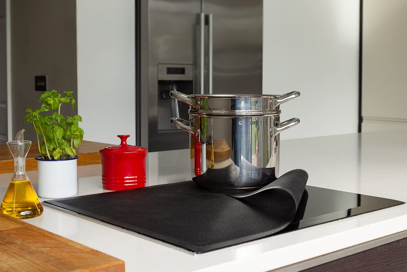 Bake-O-Glide Induction Hob Protector - Sealed Silicone Edge | 590 x 520mm Standard Size 3