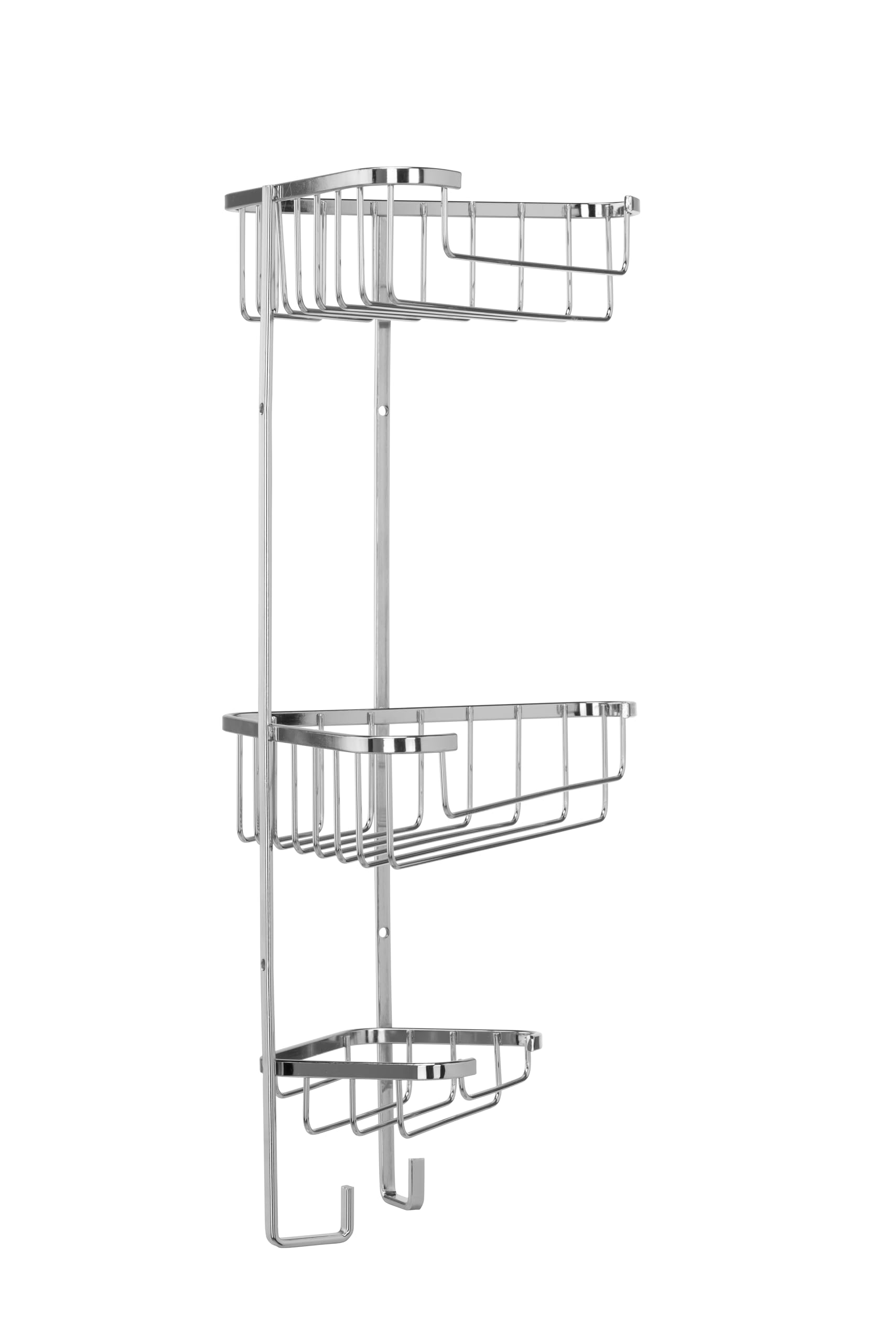 Croydex Three Tier Corner Shower Caddy - Durable Steel Bathroom Shelves | 5kg Capacity 6