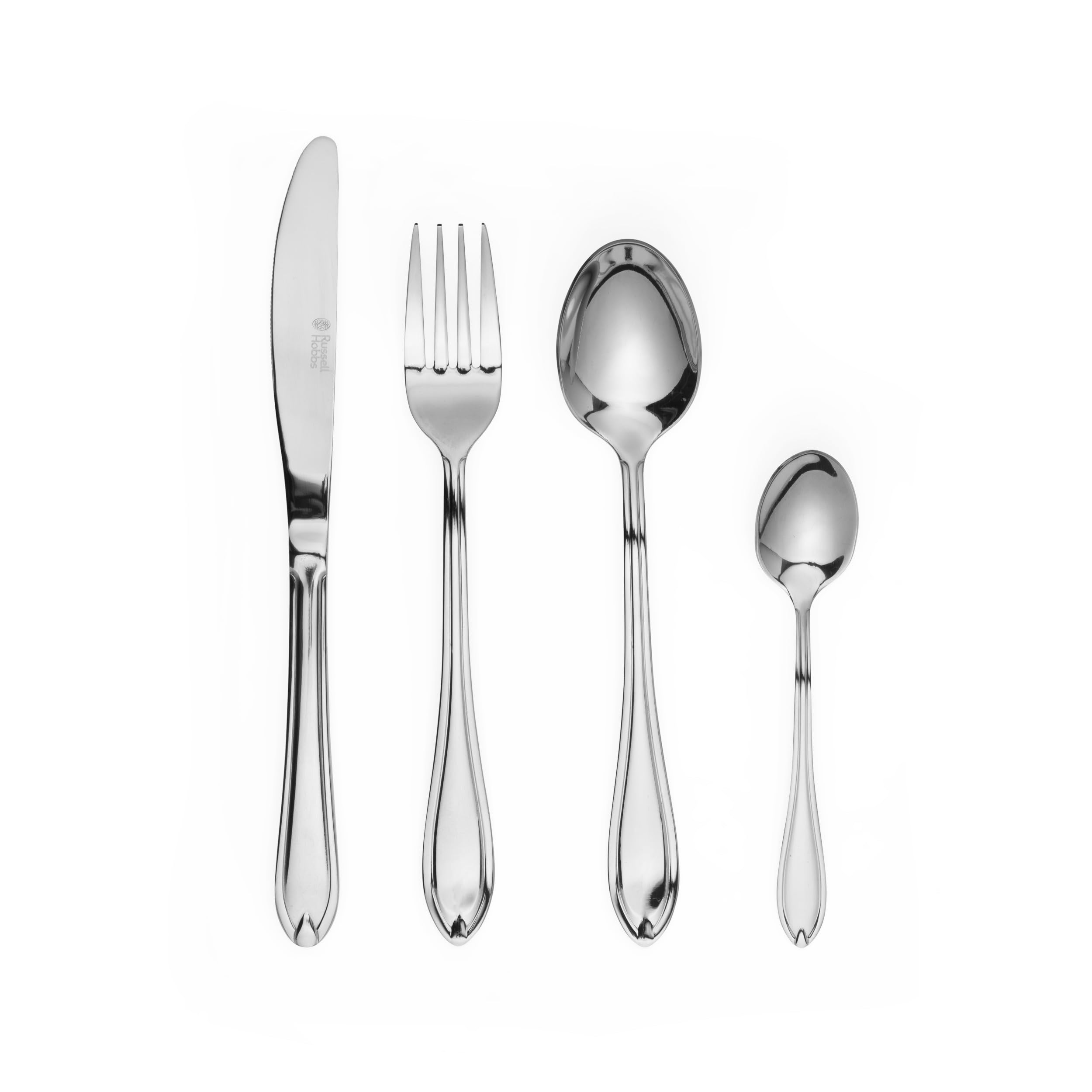 Russell Hobbs Marseille 24 Piece Cutlery Set - 18/0 Stainless Steel | 6 Place Setting
