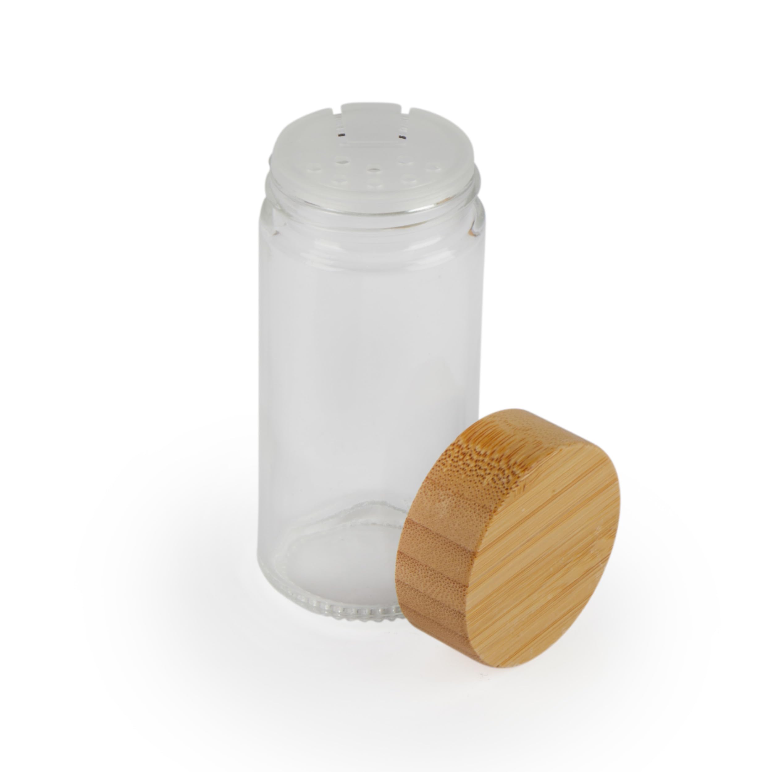 Salter Rotating Bamboo Spice Rack - 16 Jars Included | Countertop Storage | Bamboo Material 9