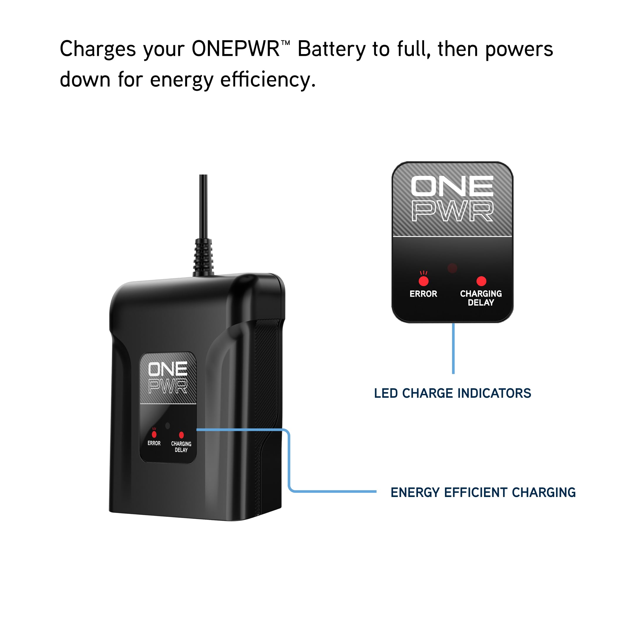 Vax Genuine ONEPWR 1.5A Slide Charger - Fast Charging | Over-Charge Protection | Compact Design 4