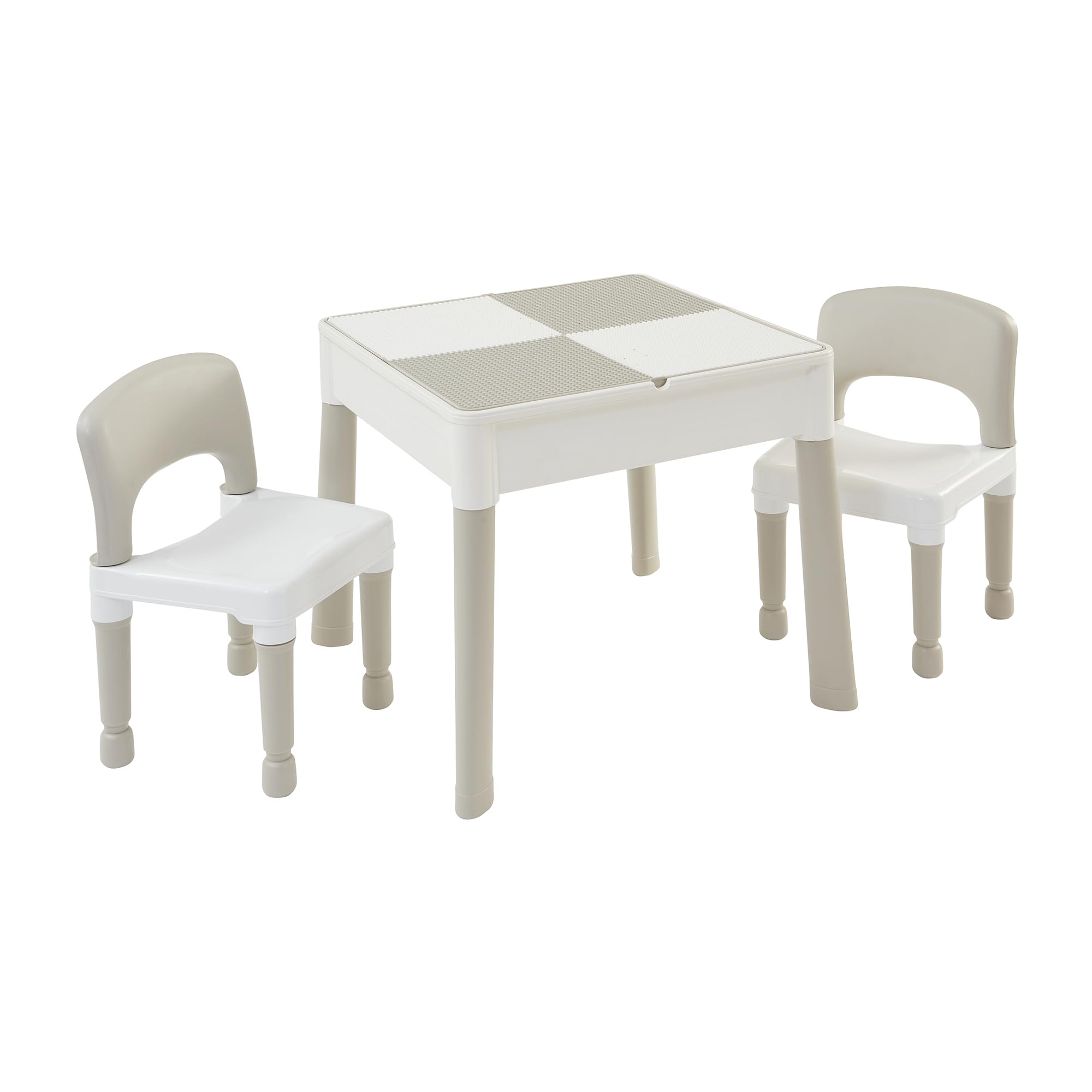 Liberty House Toys Kids 5-in-1 Activity Table and 2 Chairs Set | Reversible Top | Storage Base 2
